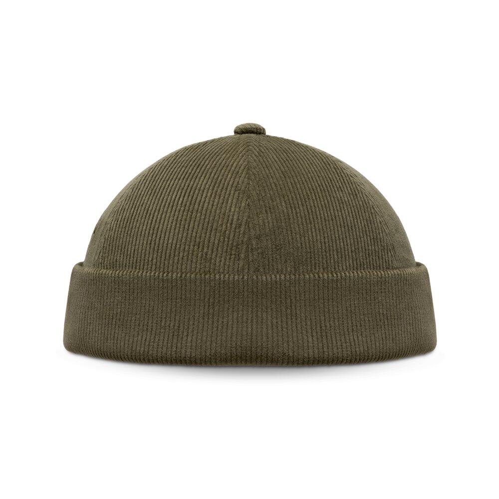Sztruksowa czapka dokerka Siroko Cord Docker Green