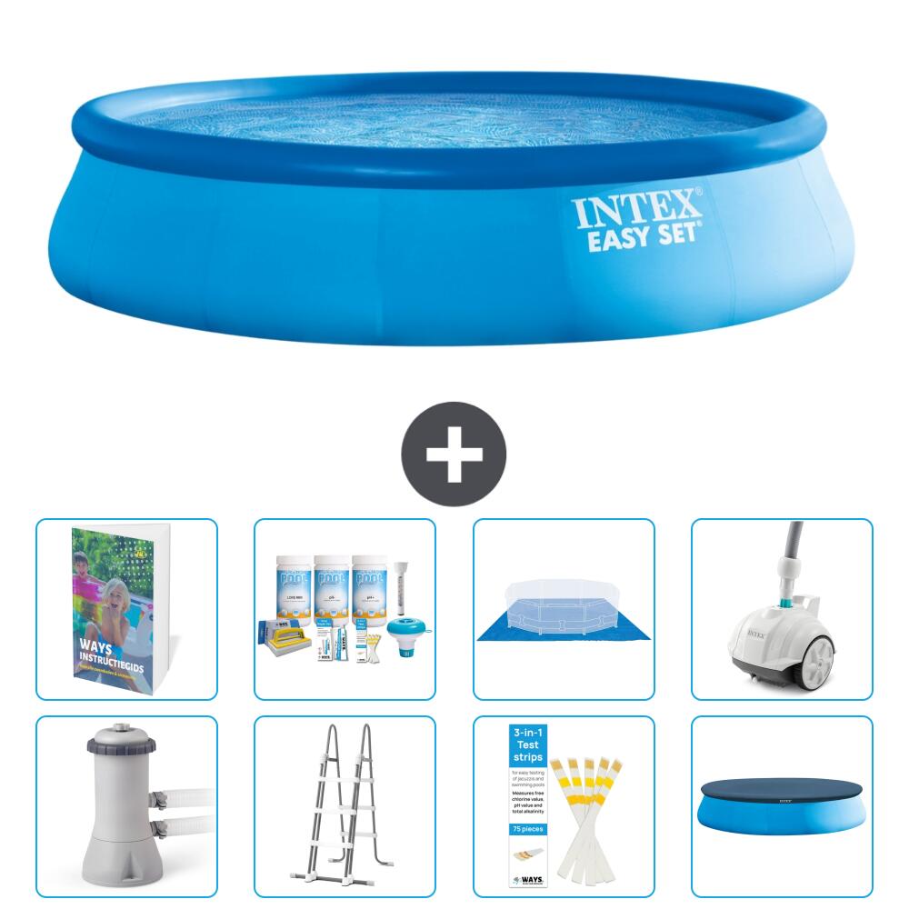 INTEX Basen Easy Set Okrągły - 457x107 cm - 9-częściowy S658