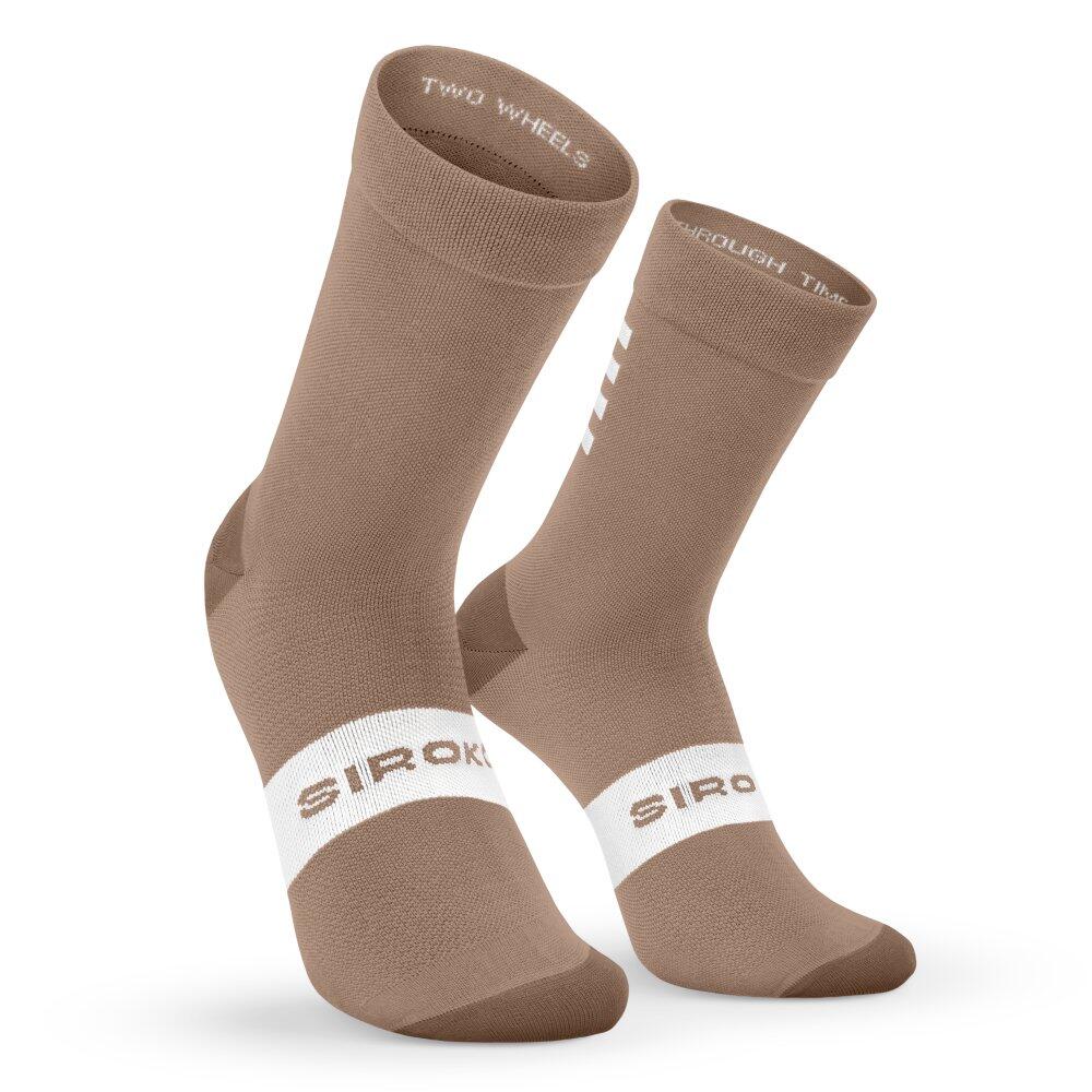 Skarpetki rowerowe Kolarstwo Siroko S1 Brown