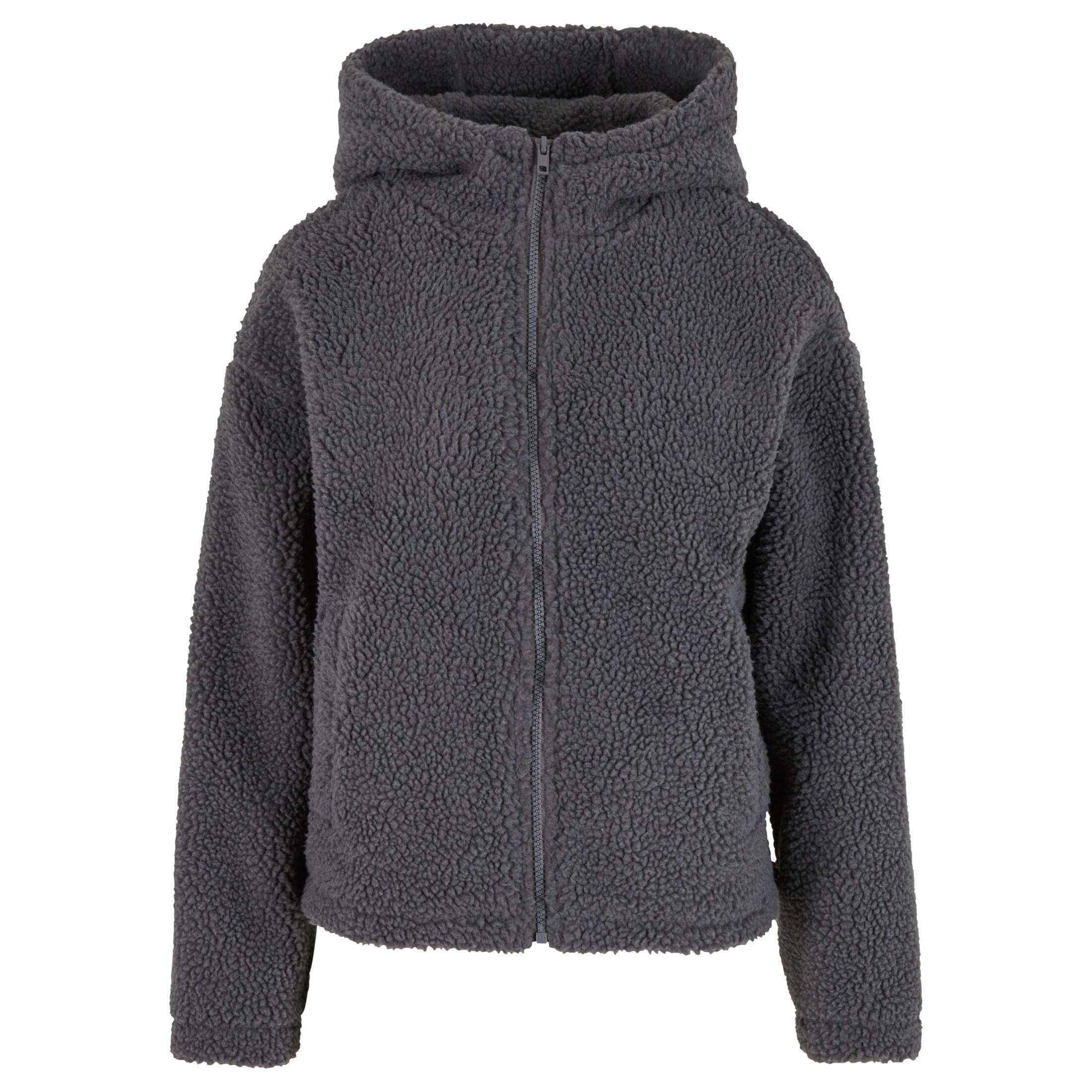 Krótkie polarowe bluzy z kapturem dla kobiet Urban Classics Sherpa