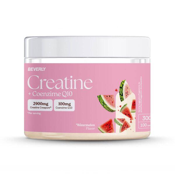 Monohydrat kreatyny (Creapure®) + koenzym Q10 - 300 g o smaku arbuza Beverly Nut