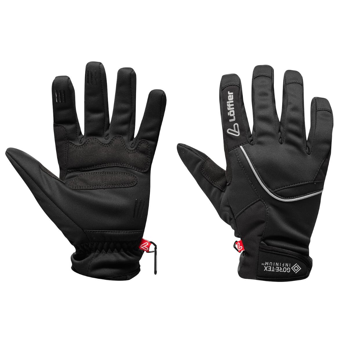 Loeffler gloves Tour Gloves WS Warm-softshell-Black