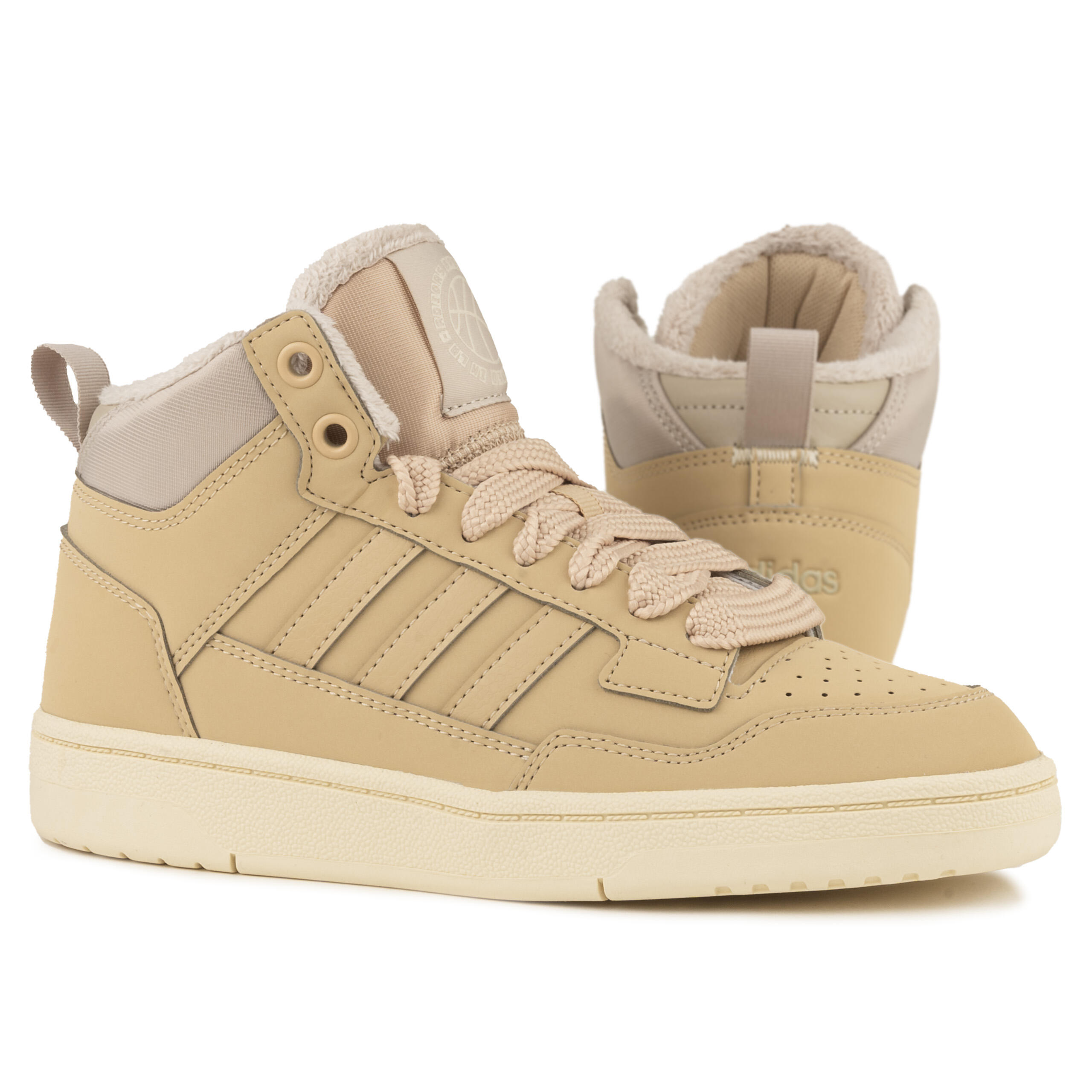 Buty damskie z ociepleniem Adidas RAPID COURT MID J WINTERIZ