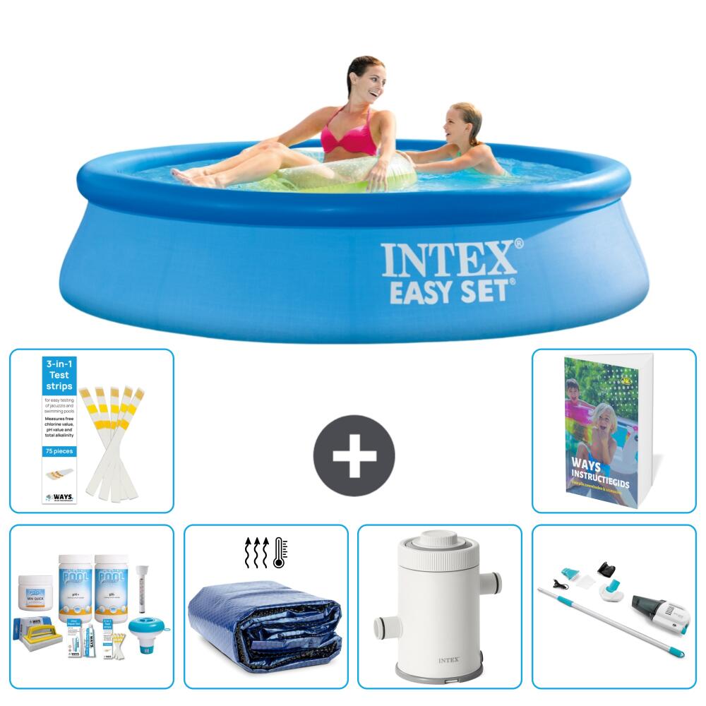 INTEX Basen Easy Set Okrągły - 244x61 cm - 7-częściowy S136