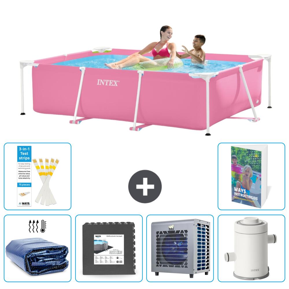 INTEX Basen ze stelażem Prostokątny - 220x150x60 cm - 7-częściowy S16