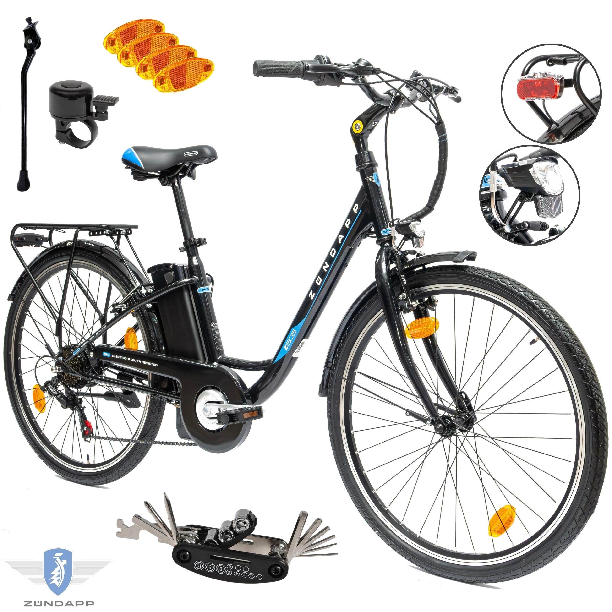 Rower Elektryczny Damski Miejski Koła 26 250 W Wspomaganie 10Ah SHIMANO