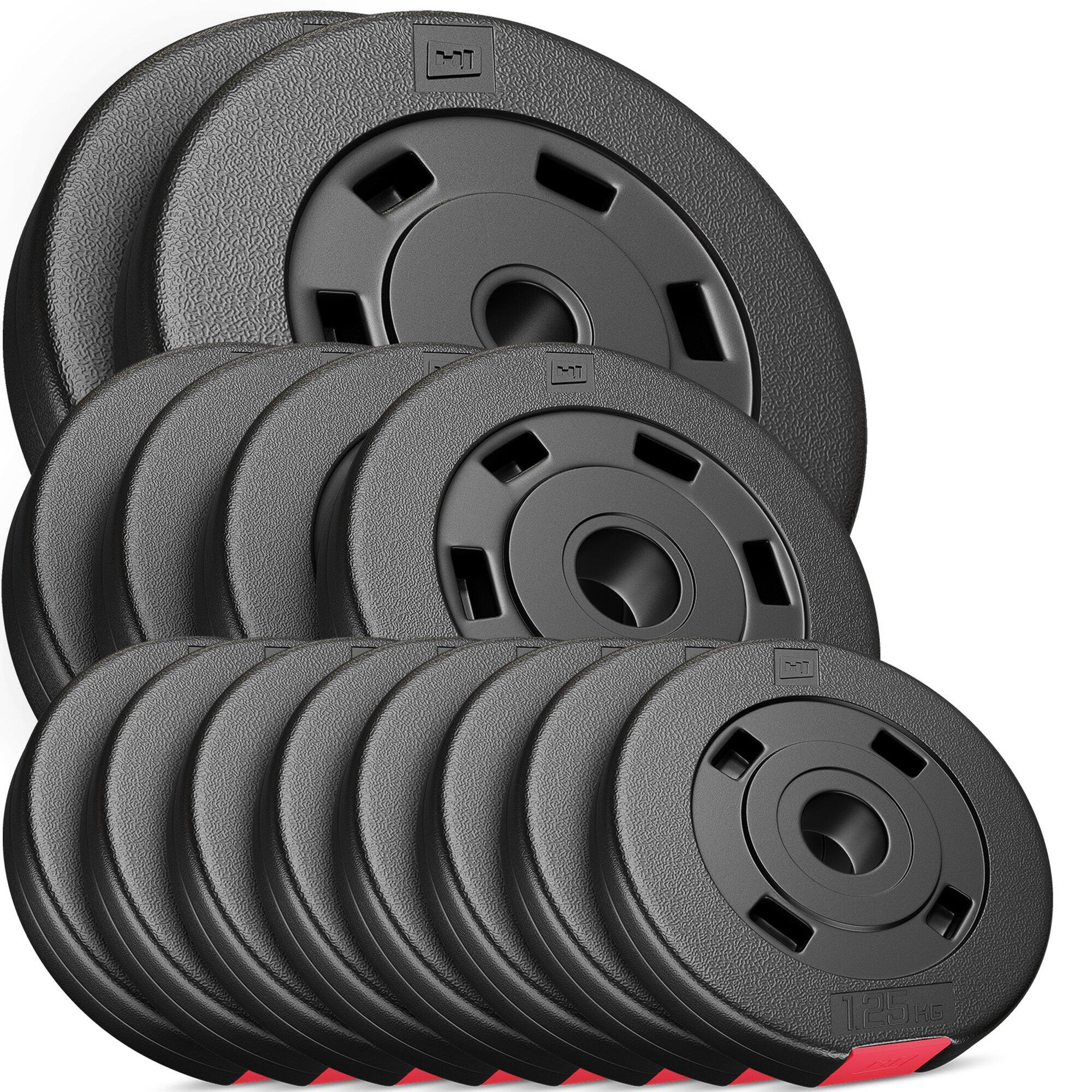 Zestaw obciążeń kompozytowych Hop-Sport 30kg (2x5, 4x2.5, 8x1.25)