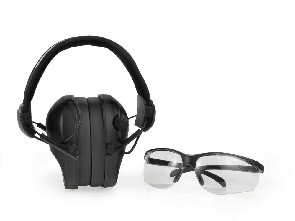 Słuchawki ochronne aktywne Active Pro + okulary