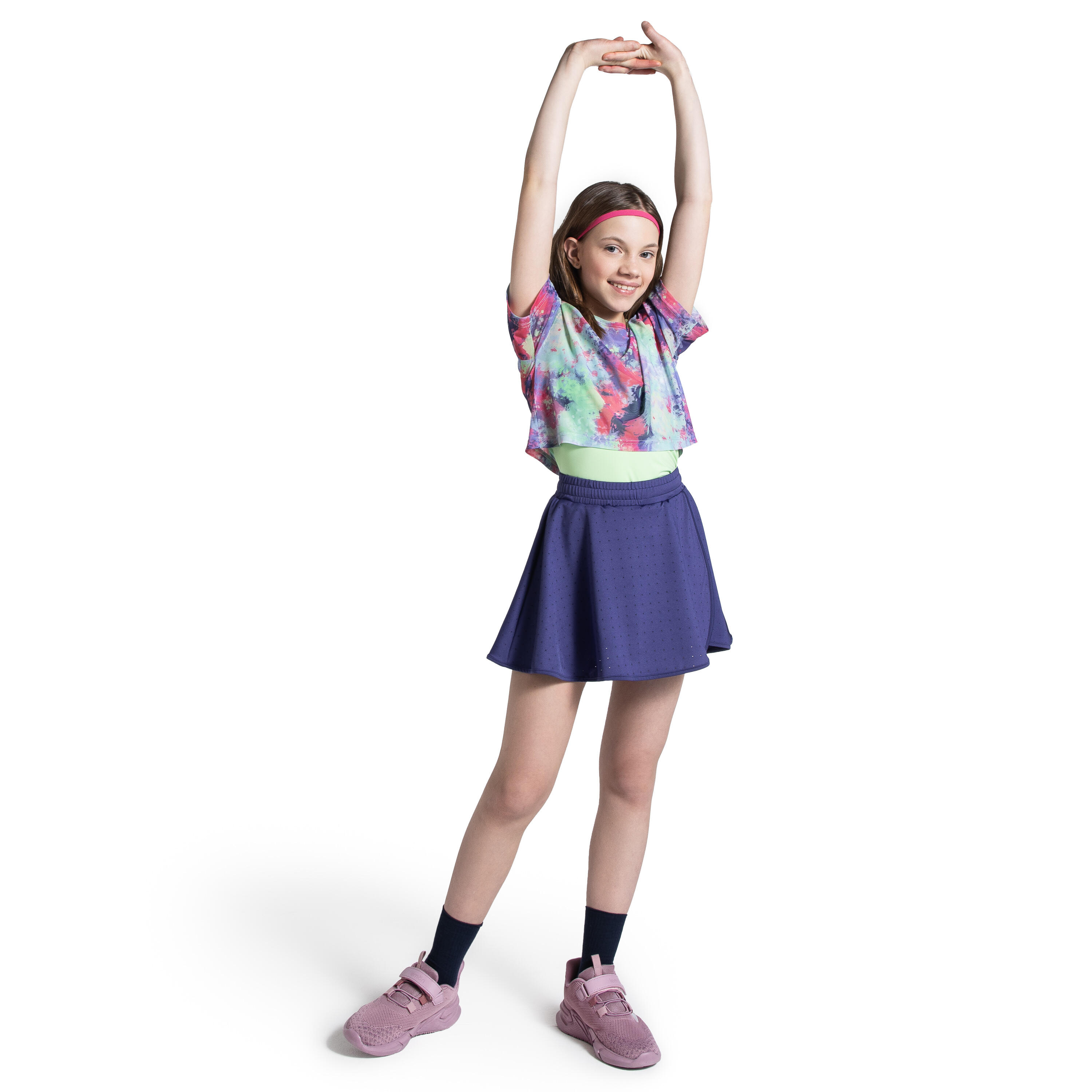 Legginsy sportowe dla dzieci Lemon Explore WL5 krótkie z spódnicą