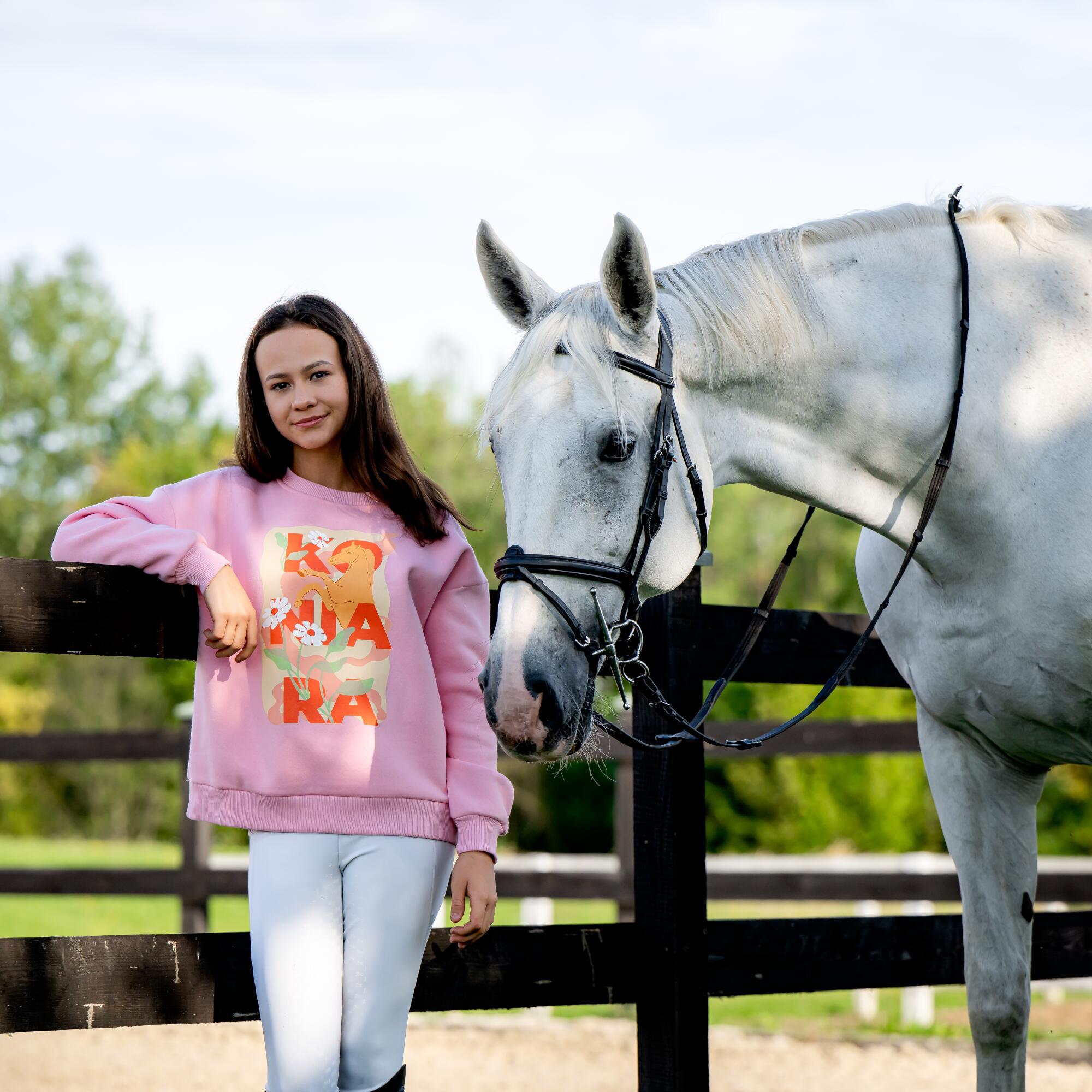Bluza jeździecka młodzieżowa GALOP WEAR Koniara