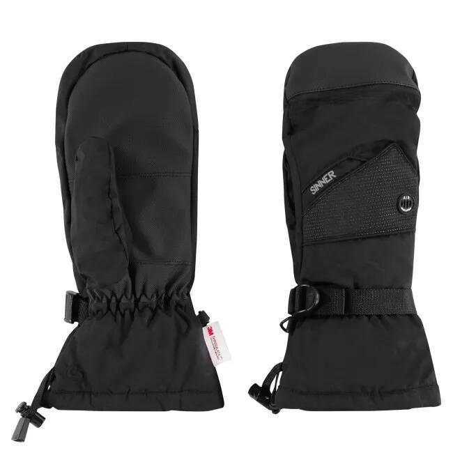 Rękawice narciarskie/snowboardowe Sinner Murray, czarne, unisex