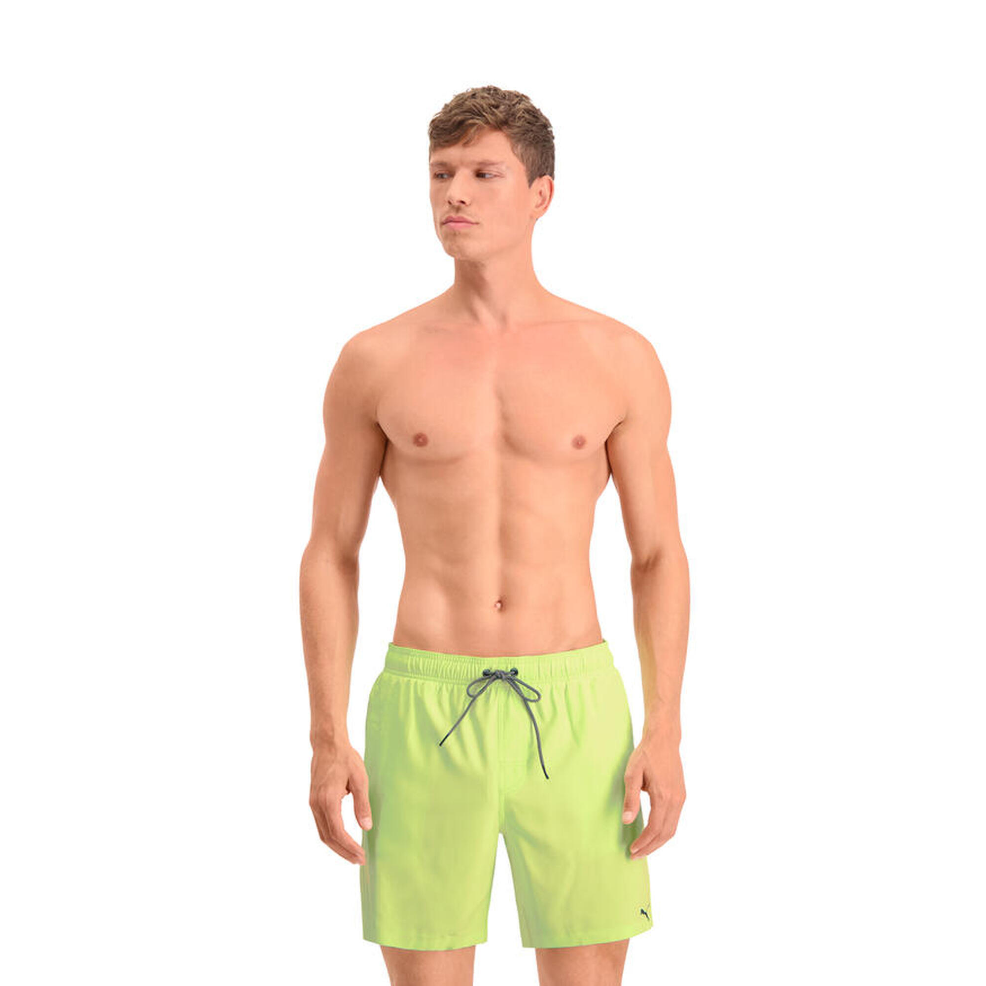 Męskie kąpielówki Puma  średniej długości  Fizzy Yellow