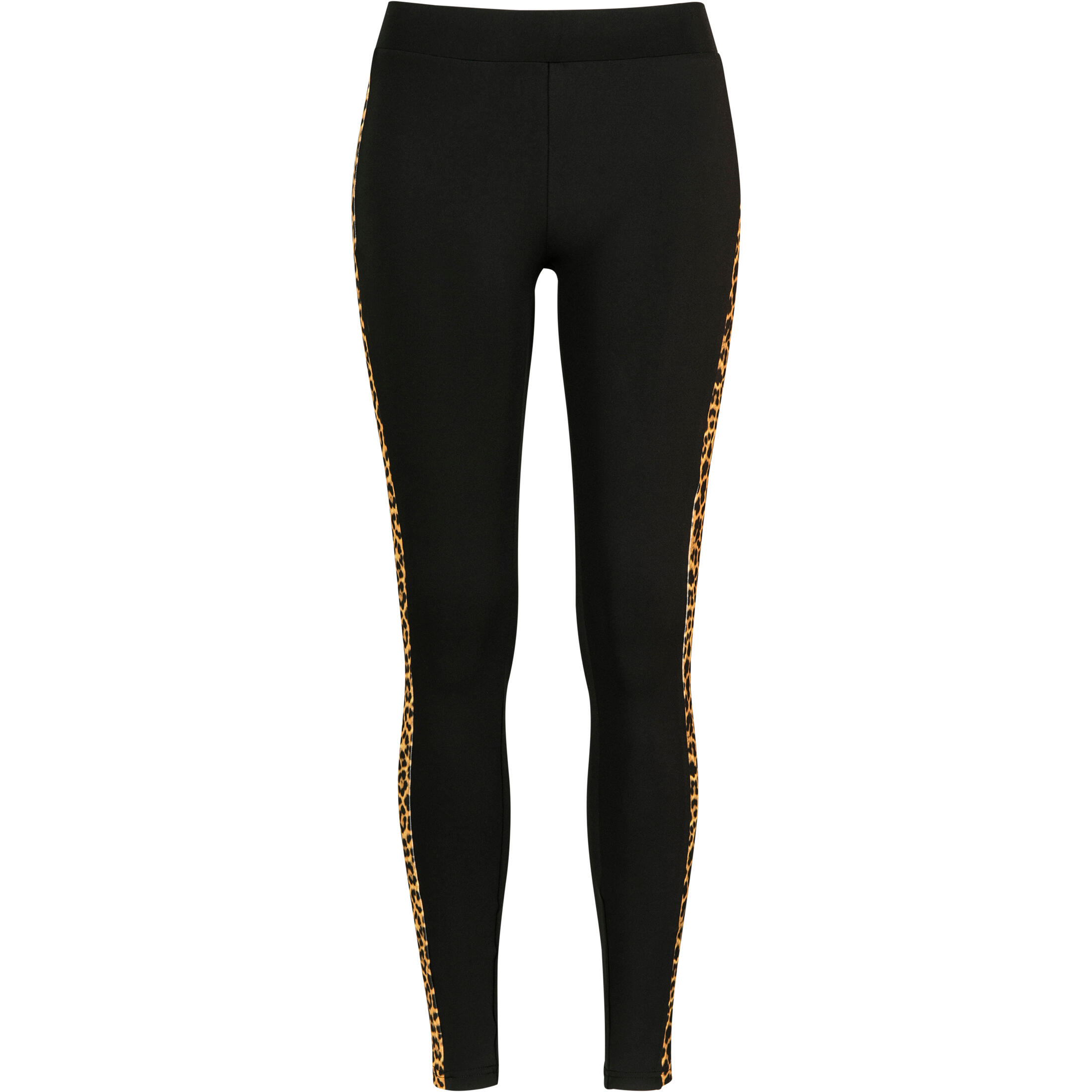 Damskie klasyczne legginsy w paski