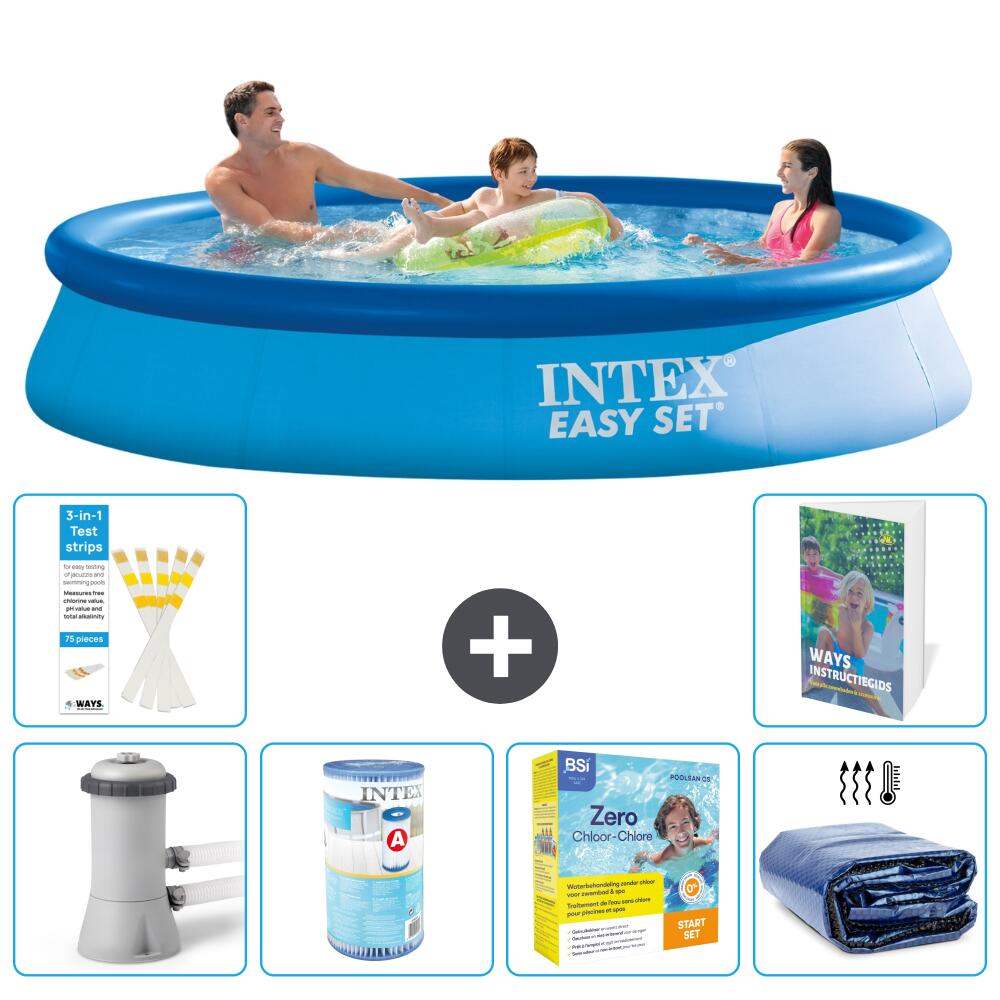 INTEX Basen Easy Set Okrągły - 366x76 cm - 7-częściowy S224