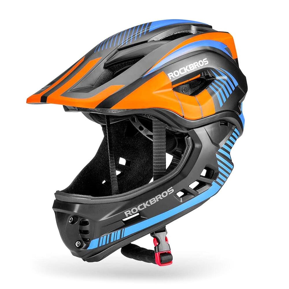 Kask rowerowy FullFace Rockbros dziecięcy z odpinaną szczęką rozmiar M