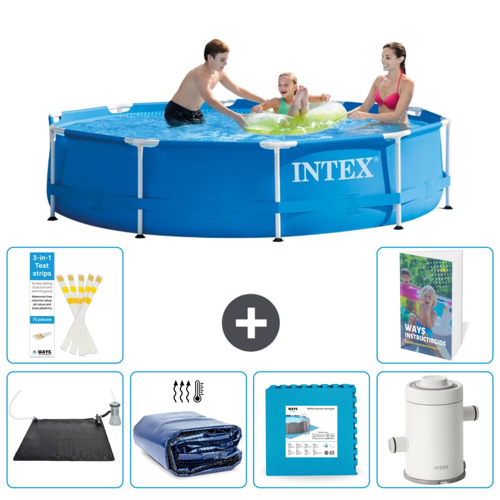 INTEX Basen ze stelażem Okrągły - 305x76 cm - 7-częściowy S166