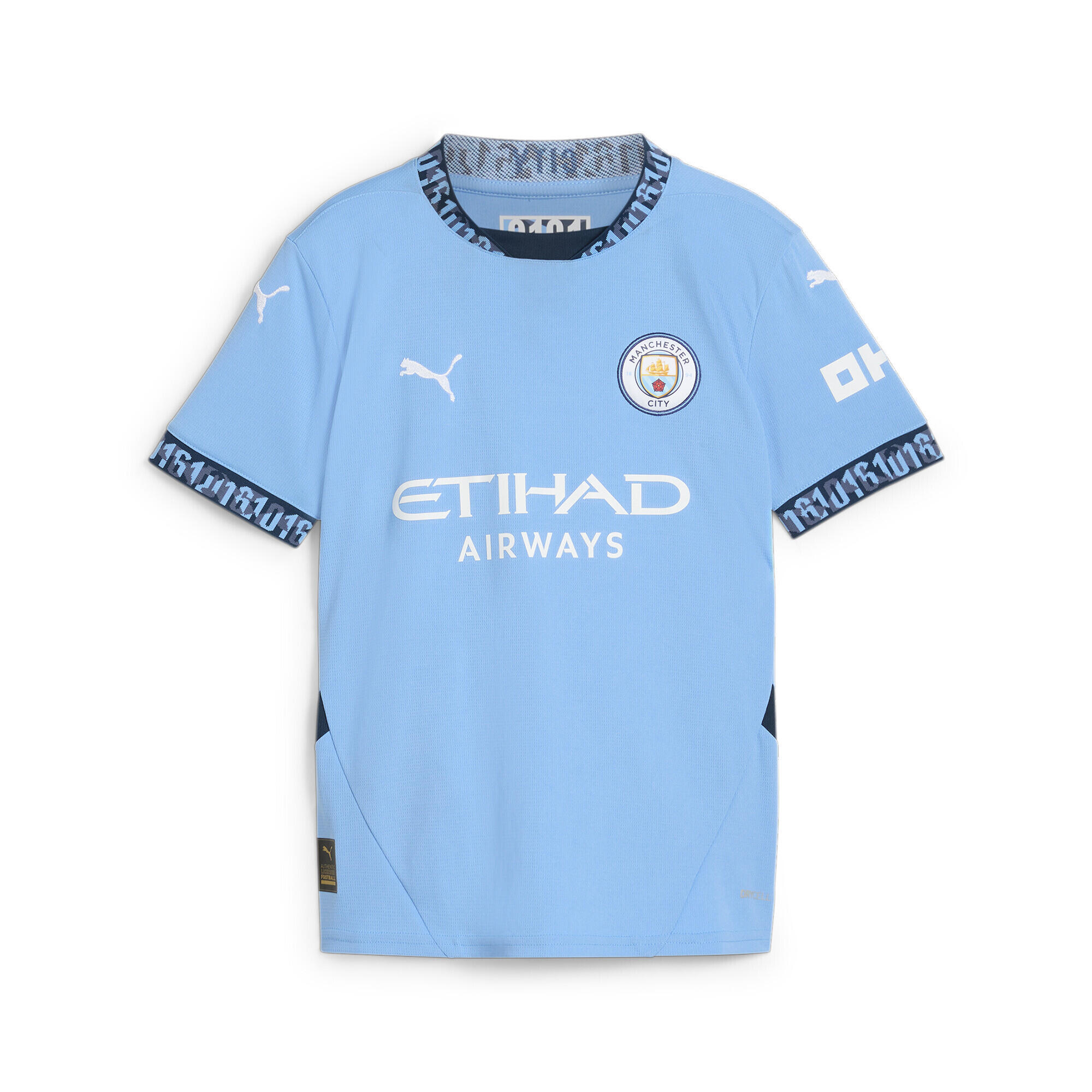 Młodzieżowa koszulka domowa Manchester City 24/25 PUMA Team Light Blue Marine