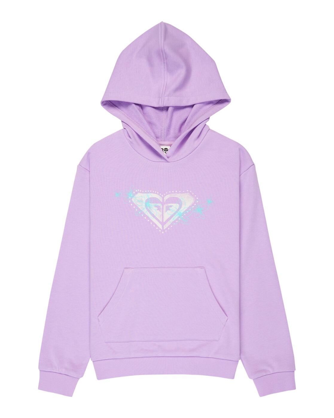 Bluza z kapturem dla Dziewczynki SURF FEELING TERRY Fioletowy