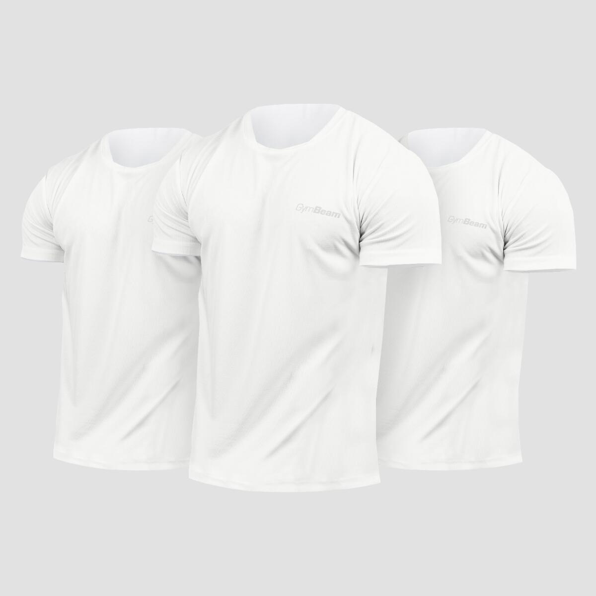 Koszulka męska fitness szybkoschnąca biała TRN 3Pack