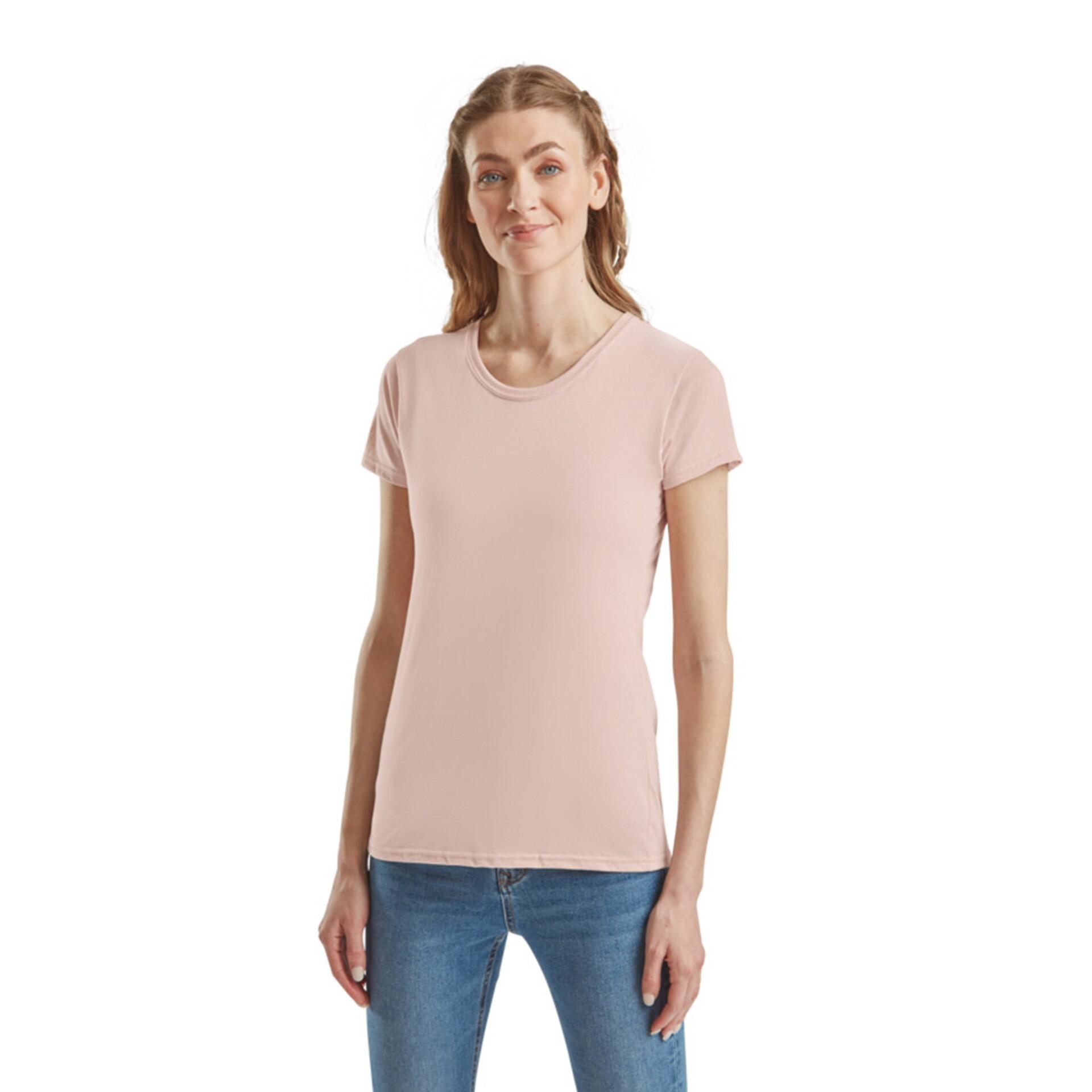 Damska koszulka Fruit Of The Loom Iconic 150 T Rosa Ballet