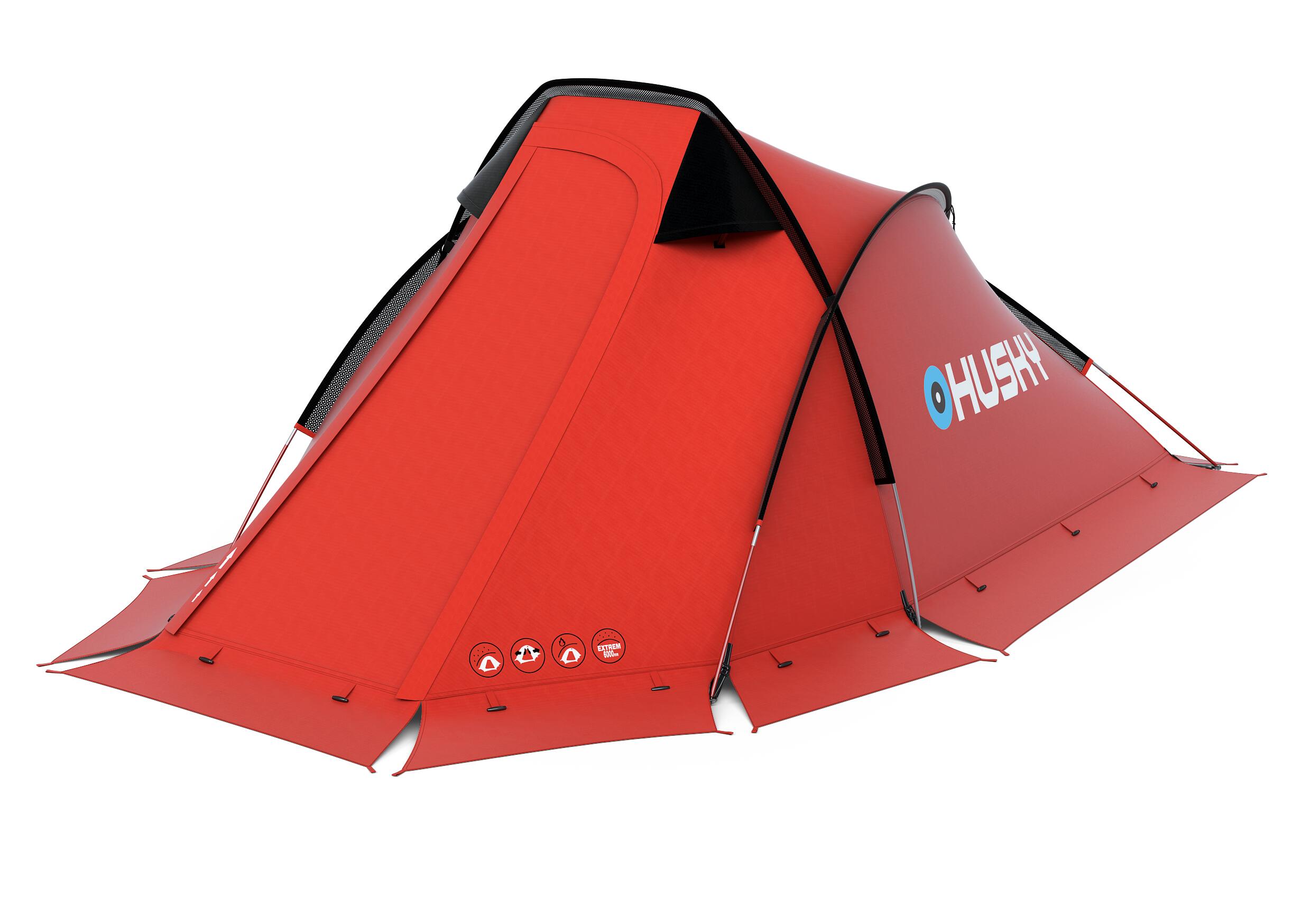 Husky Flame 1 Extreme-lightweight tent - 1 person-Red