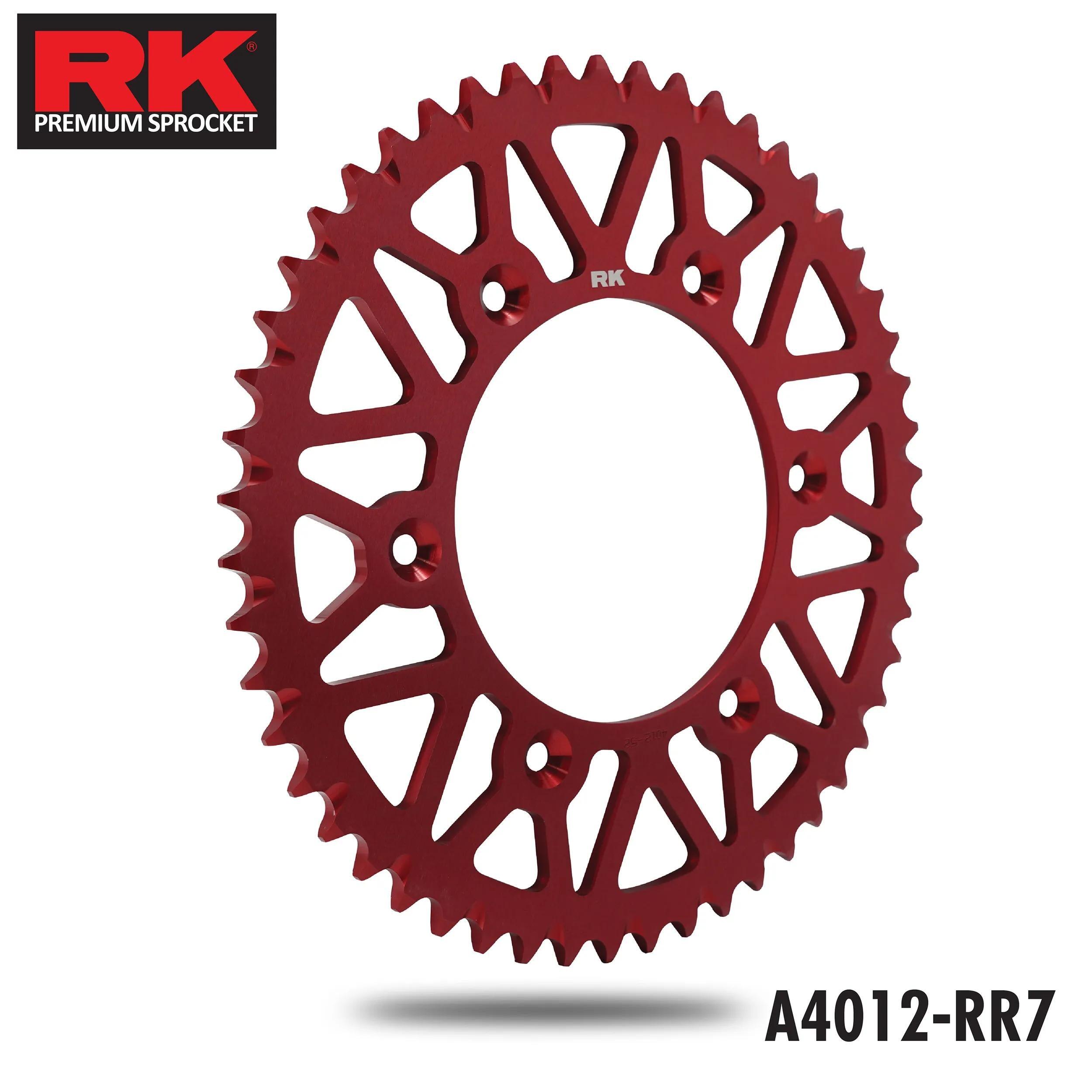 Koło łańcuchowe RK 520, 48 zębów, czerwone anodowane aluminium