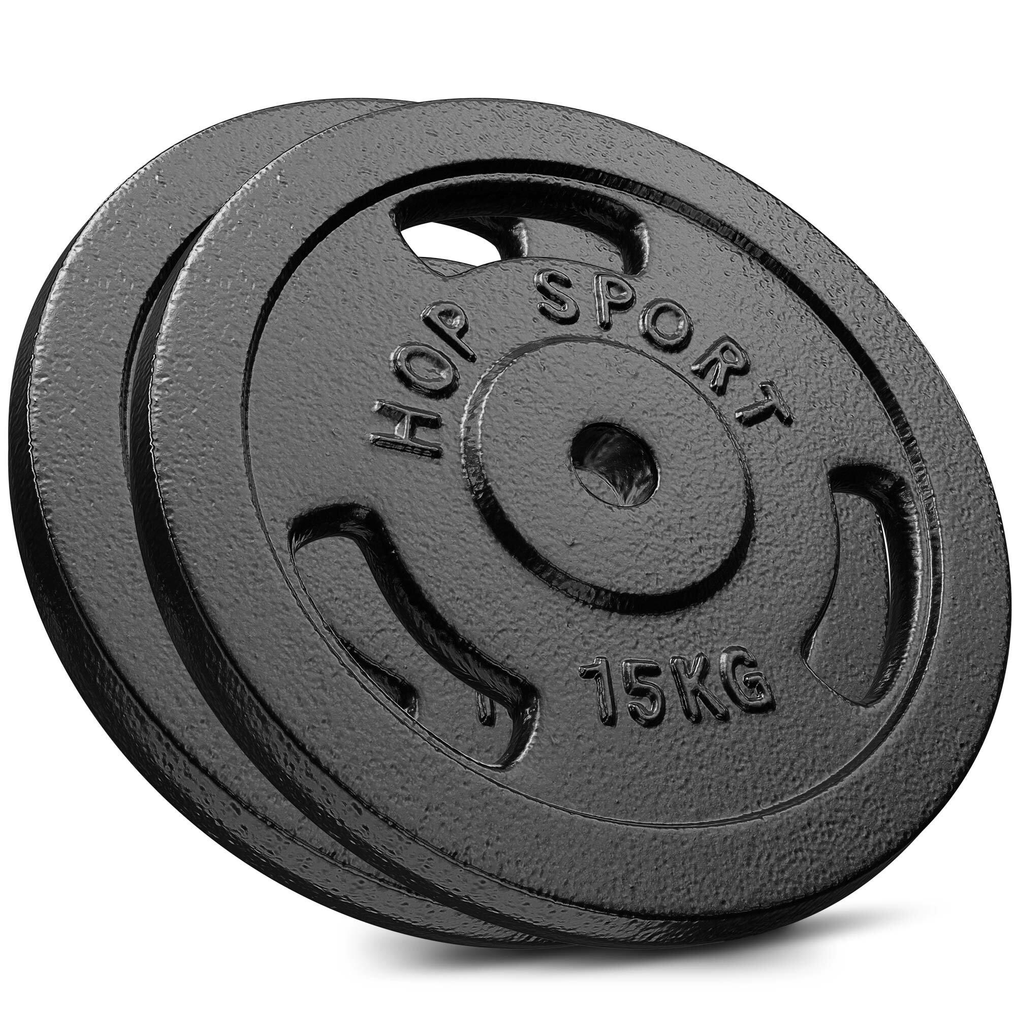 Zestaw obciążeń żeliwnych do sztangi Hop-Sport HS-I30F 2x15kg