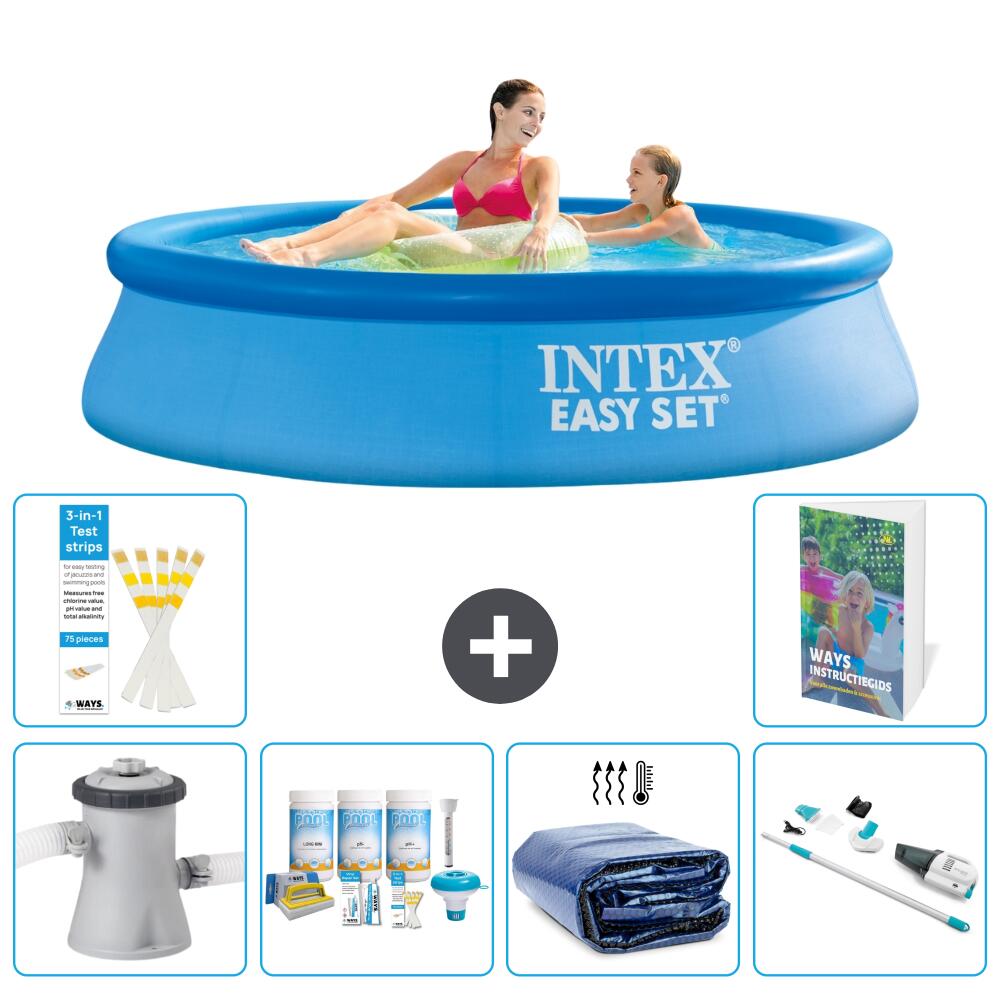 INTEX Basen Easy Set Okrągły - 244x61 cm - 7-częściowy S310