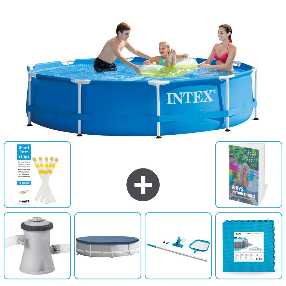 INTEX Basen ze stelażem Okrągły - 305x76 cm - 7-częściowy S191
