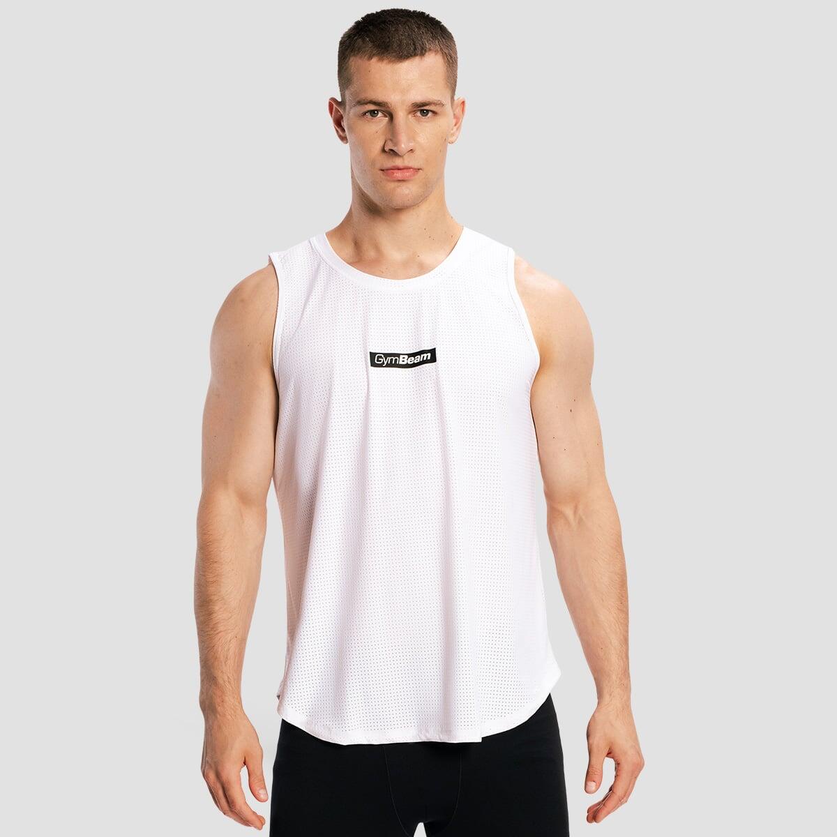 Top męski sporty walki bez rękawów biały Combat