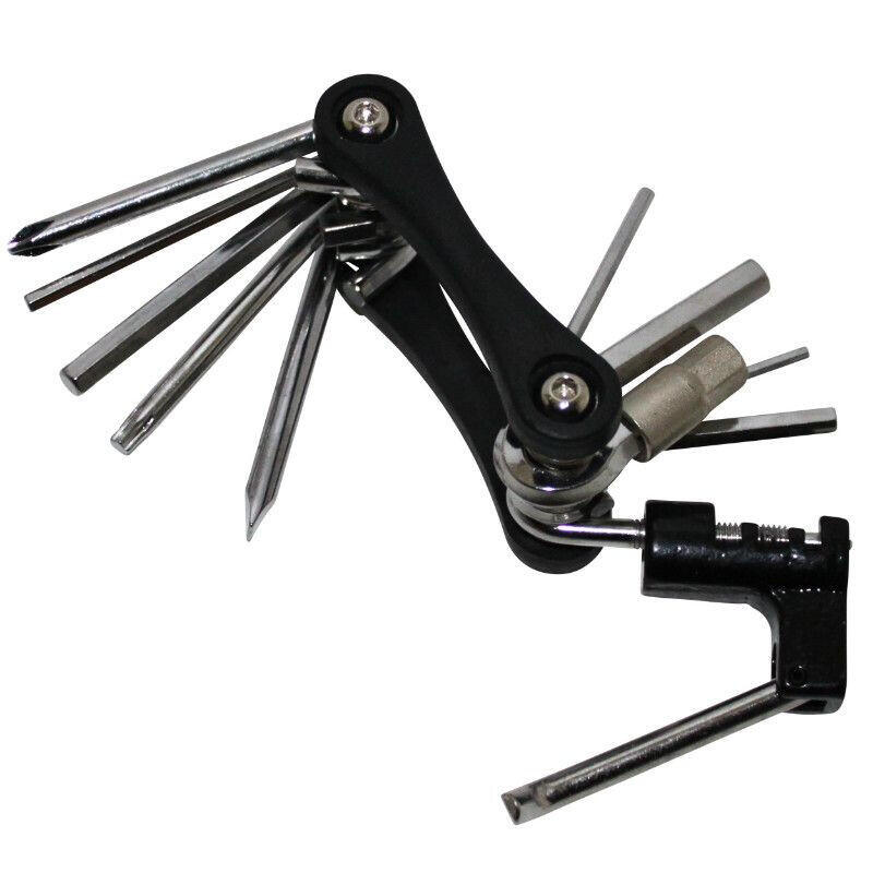 11-funkcyjne narzędzie wielofunkcyjne z kluczami imbusowymi + śrubokrętem + wybi