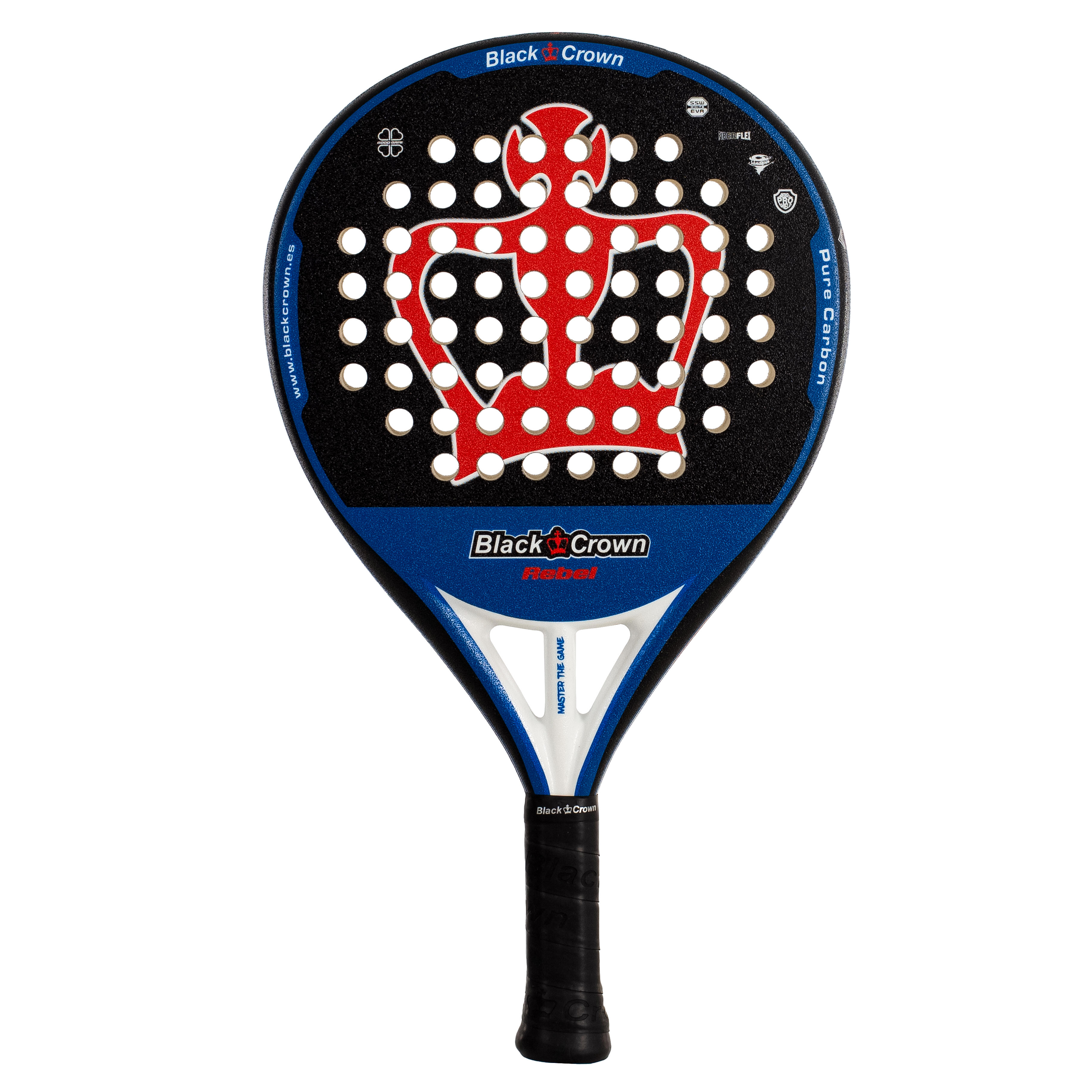 Wielokolorowa rakieta Crown Rebel Padel w kolorze czarnym