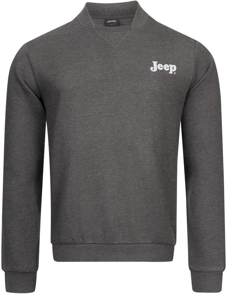 Męska bluza Jeep Bomber Neck w kolorze szarym