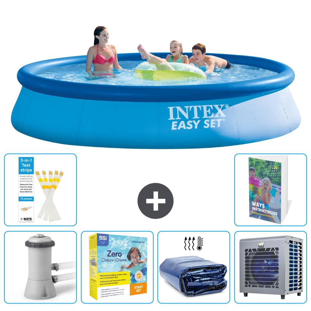 INTEX Basen Easy Set Okrągły - 396x84 cm - 7-częściowy S331