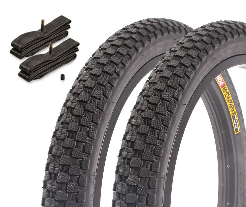 Zestaw opon BMX KENDA K-RAD 20 cali x 2,35 cala + dętka AV