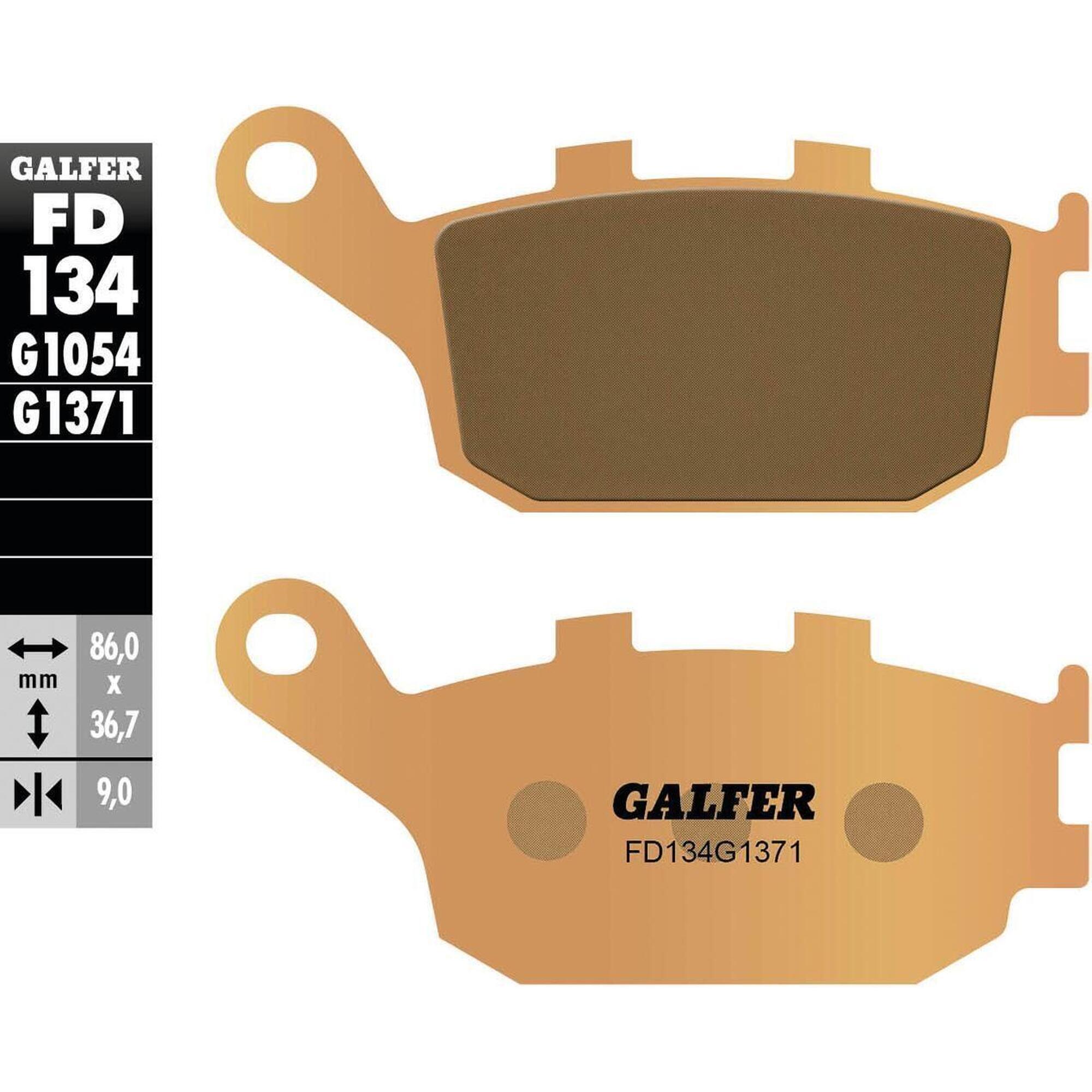 Klocki hamulcowe GALFER FD134 sinterowane (G1371) 86 x 36 7 x 9 mm