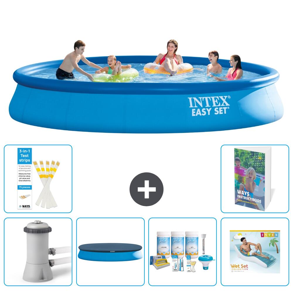 INTEX Basen Easy Set Okrągły - 457x84 cm - 7-częściowy S335