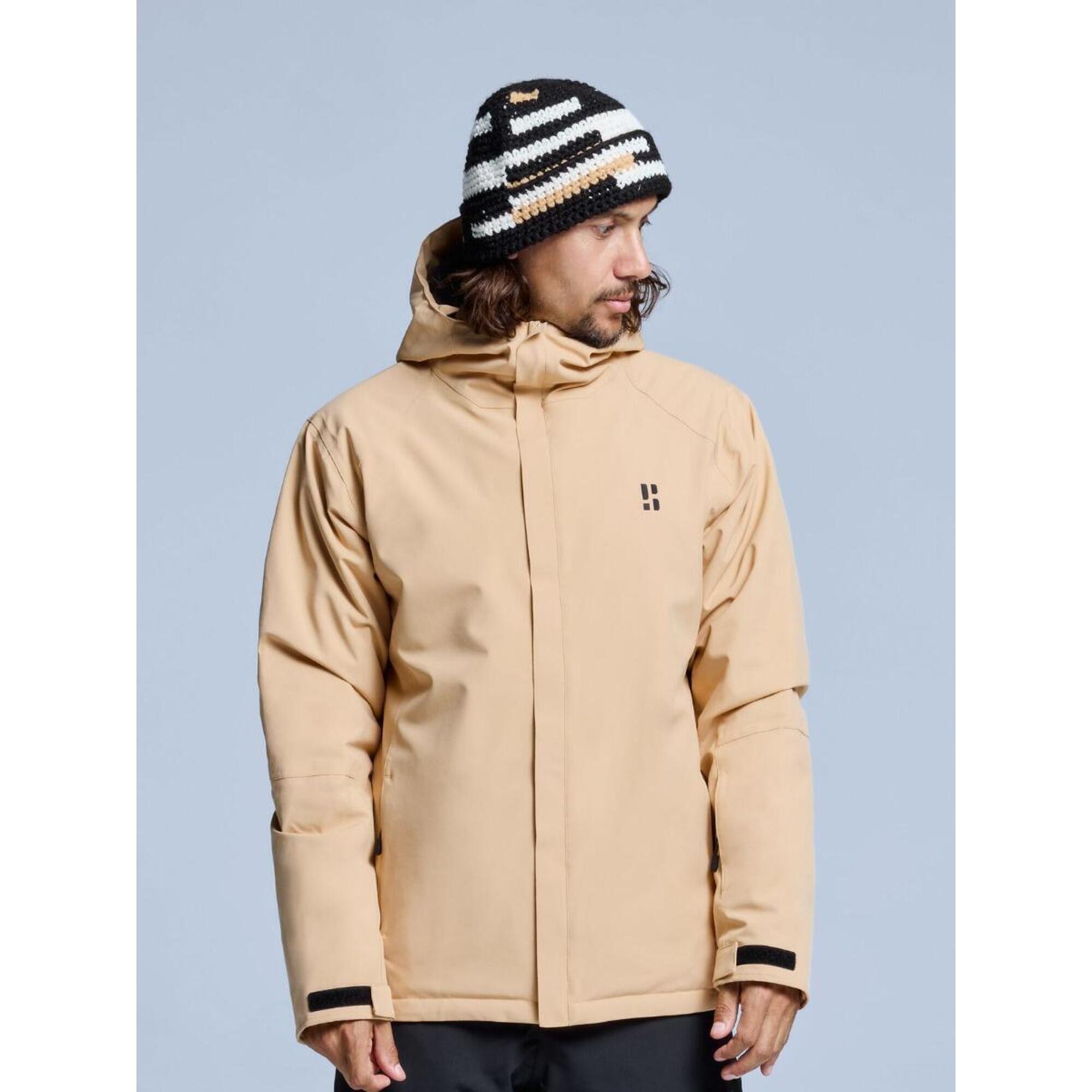 Kurtka narciarska męska – Arctic 2L ocieplana – Ciepły piasek