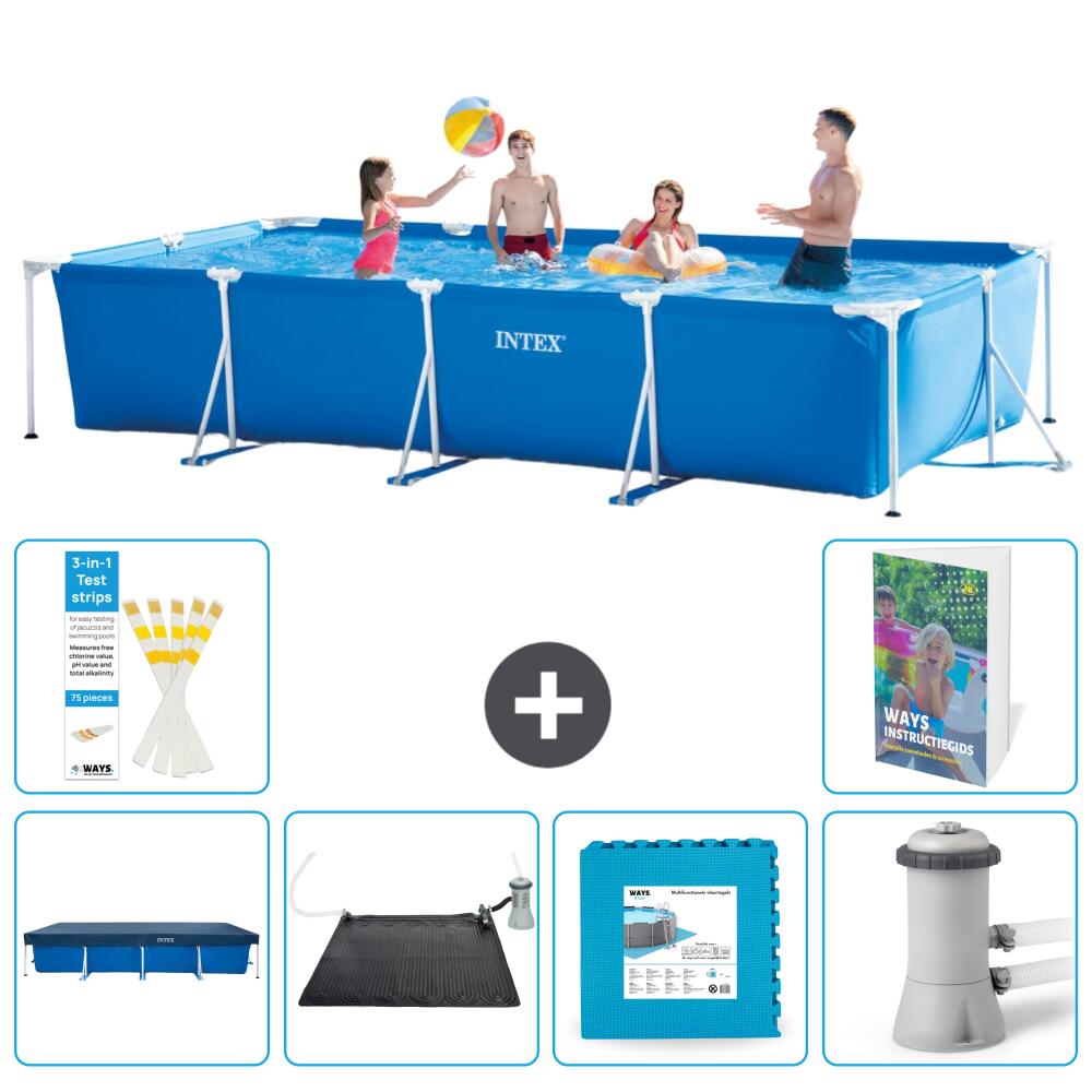 INTEX Basen ze stelażem Prostokątny - 450x220x84 cm - 7-częściowy S99