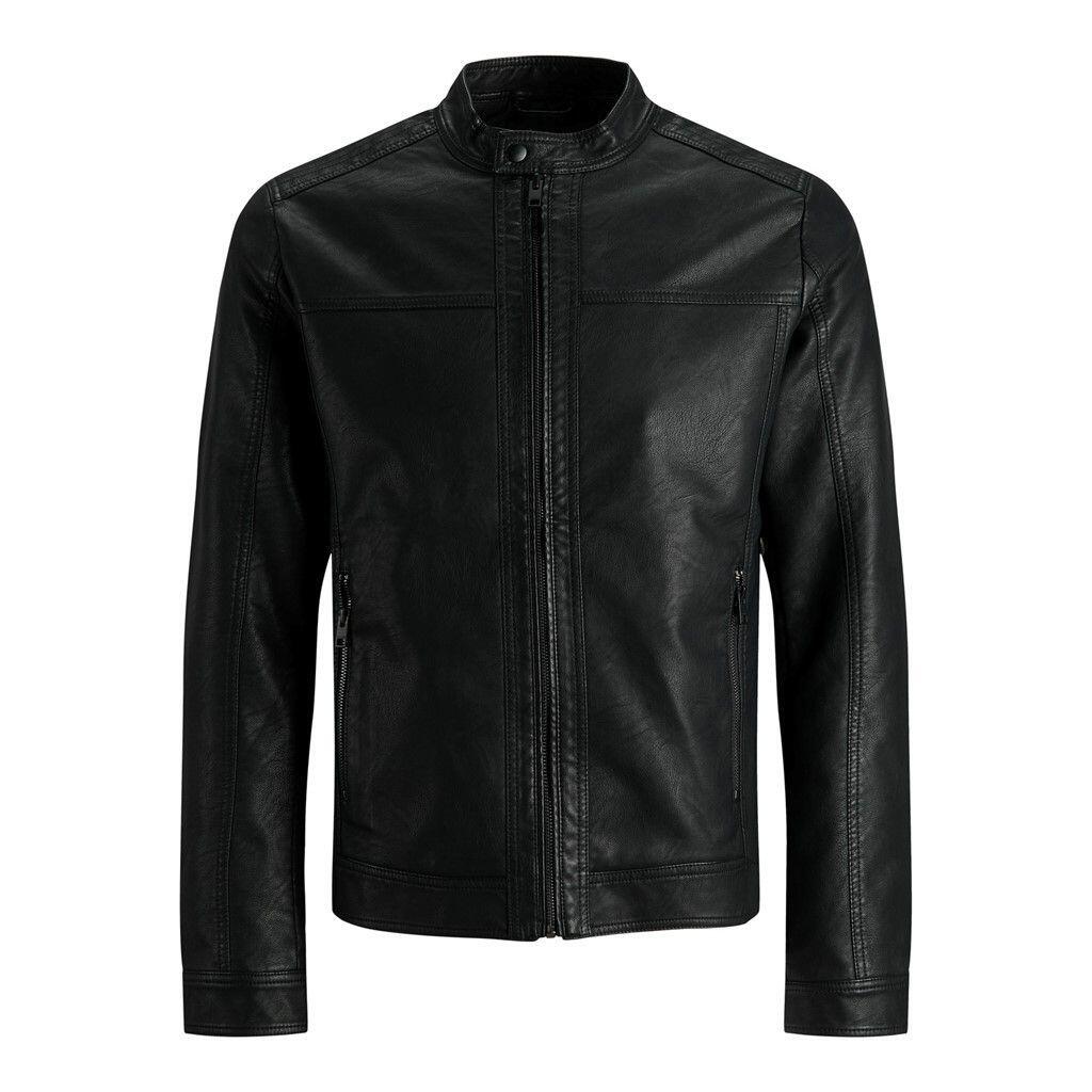 Kurtka Jack & Jones Arner skórzana czarna