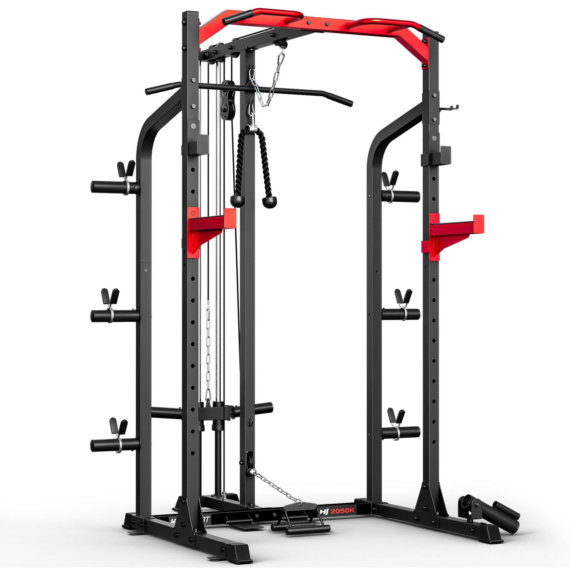 Klatka do treningu siłowego Power Rack Hop-Sport HS-2050K z wyciągiem