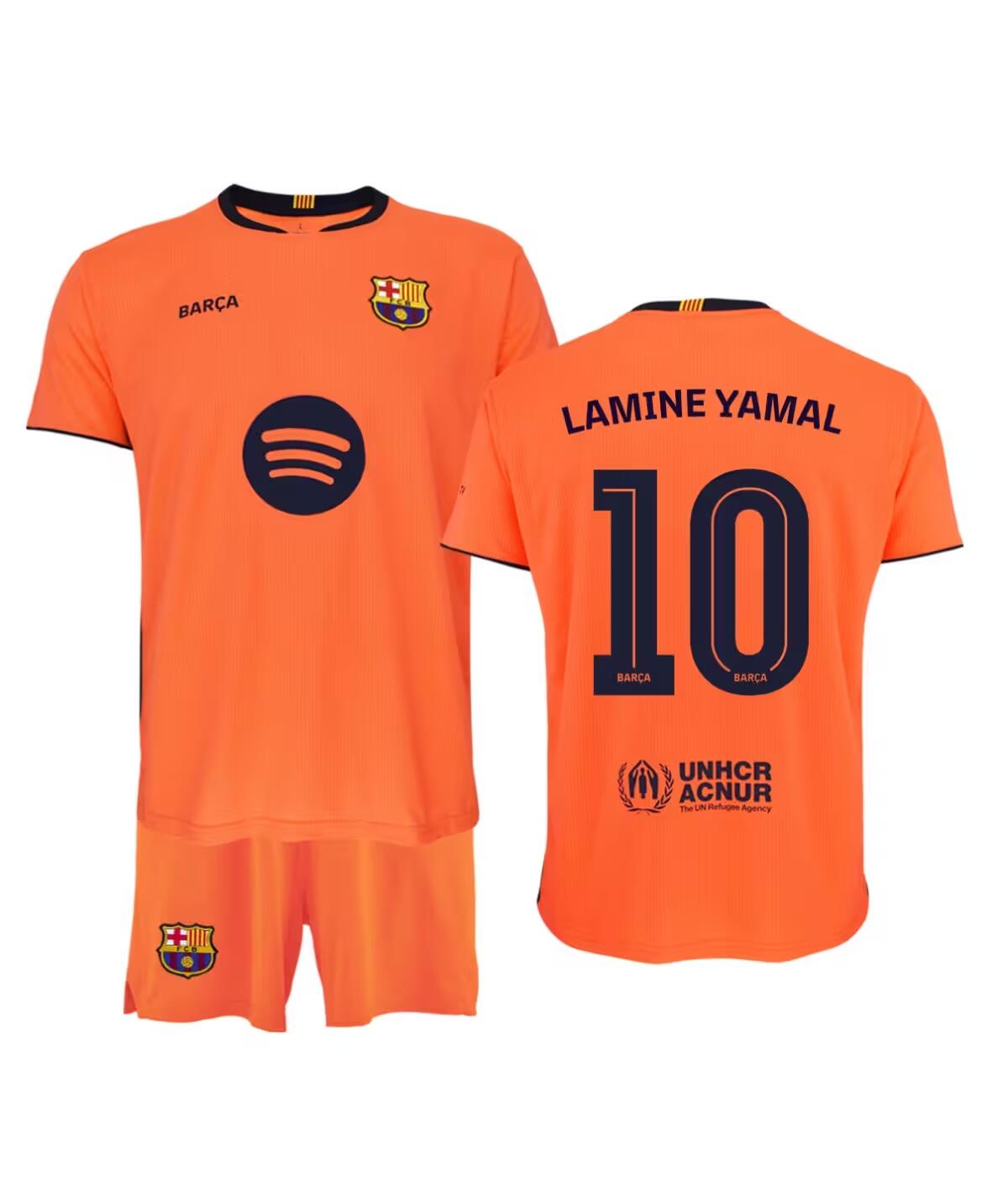 Komplet koszulki kibica FC Barcelona 25-26 premium, replika - Lamine Yamal 10