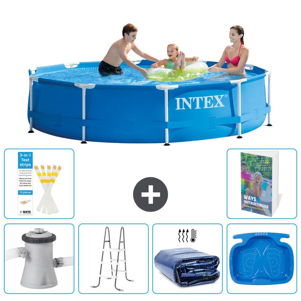INTEX Basen ze stelażem Okrągły - 305x76 cm - 7-częściowy S318