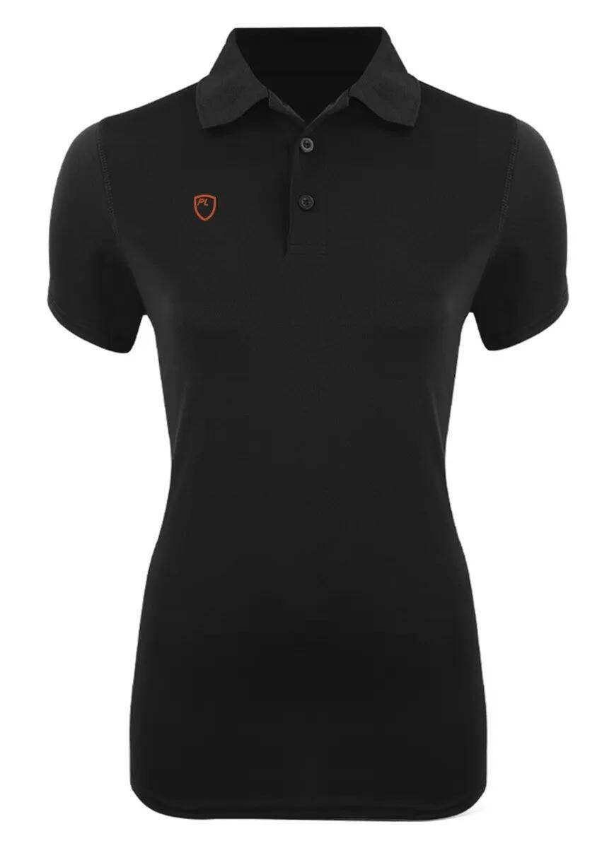 Damska koszulka polo Playerlayer Victory czarna.