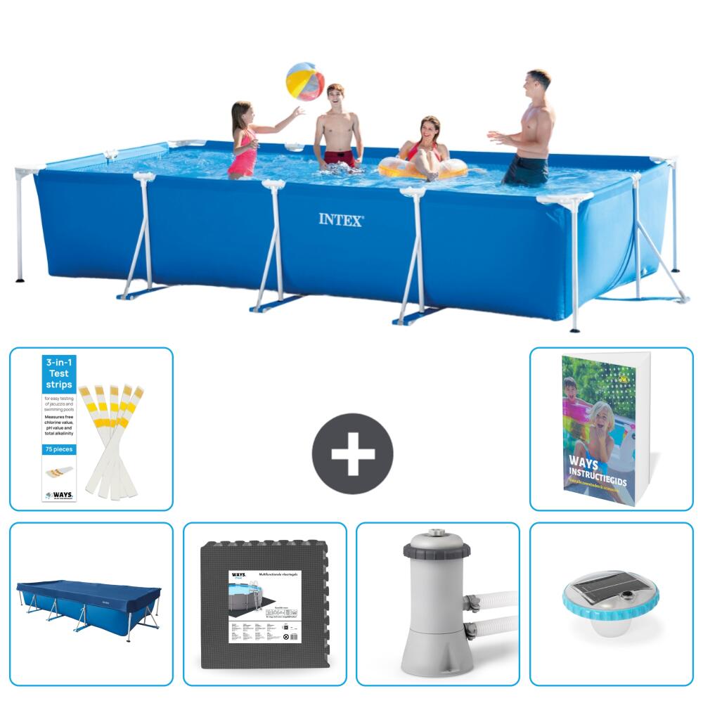 INTEX Basen ze stelażem Prostokątny - 450x220x84 cm - 7-częściowy S86
