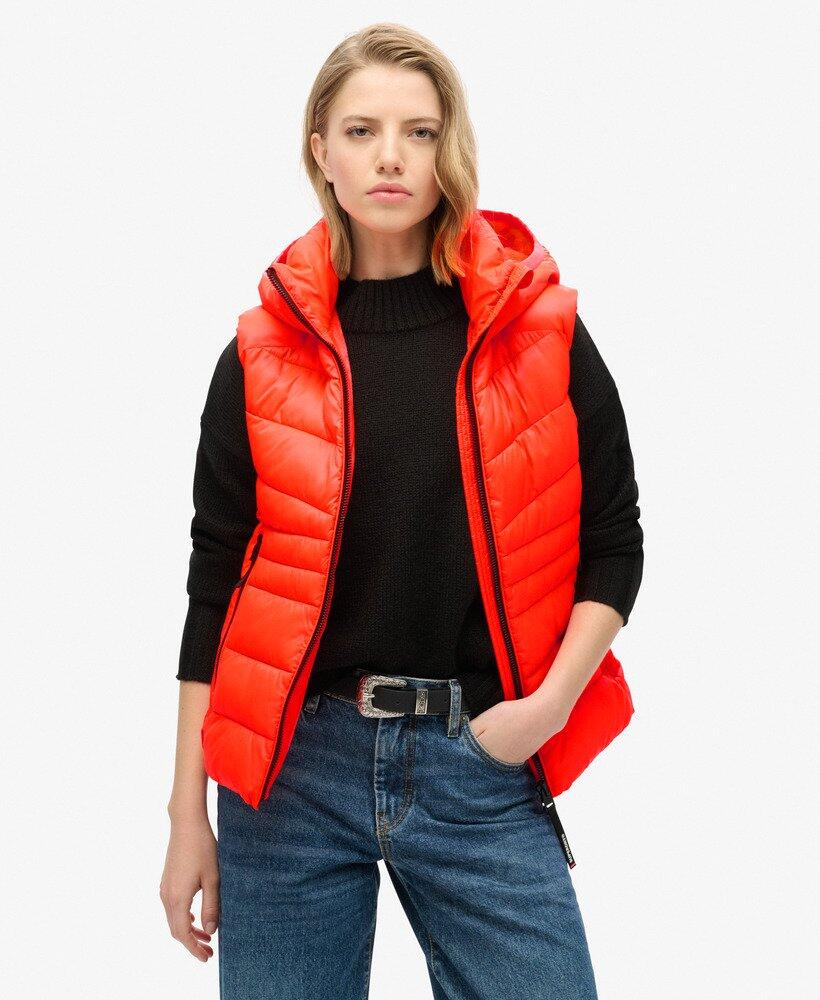 Kamizelka pikowana z kapturem Fuji od SUPERDRY