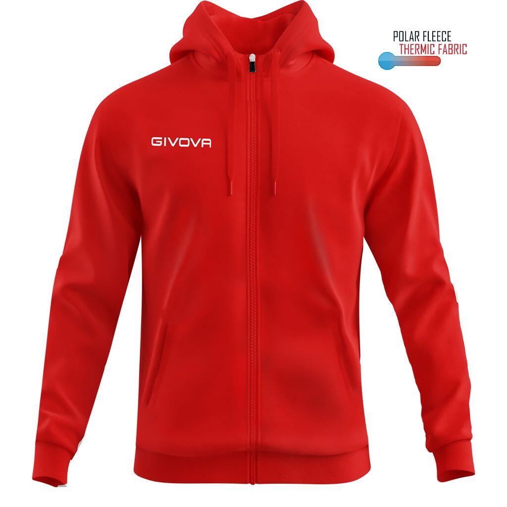Bluza sportowa Givova Polarfleece 500 czerwona 2xl