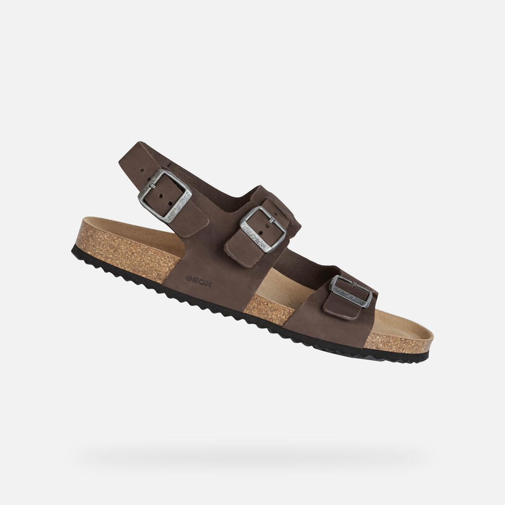 Sandały GEOX U SANDAL GHITA Brązowy