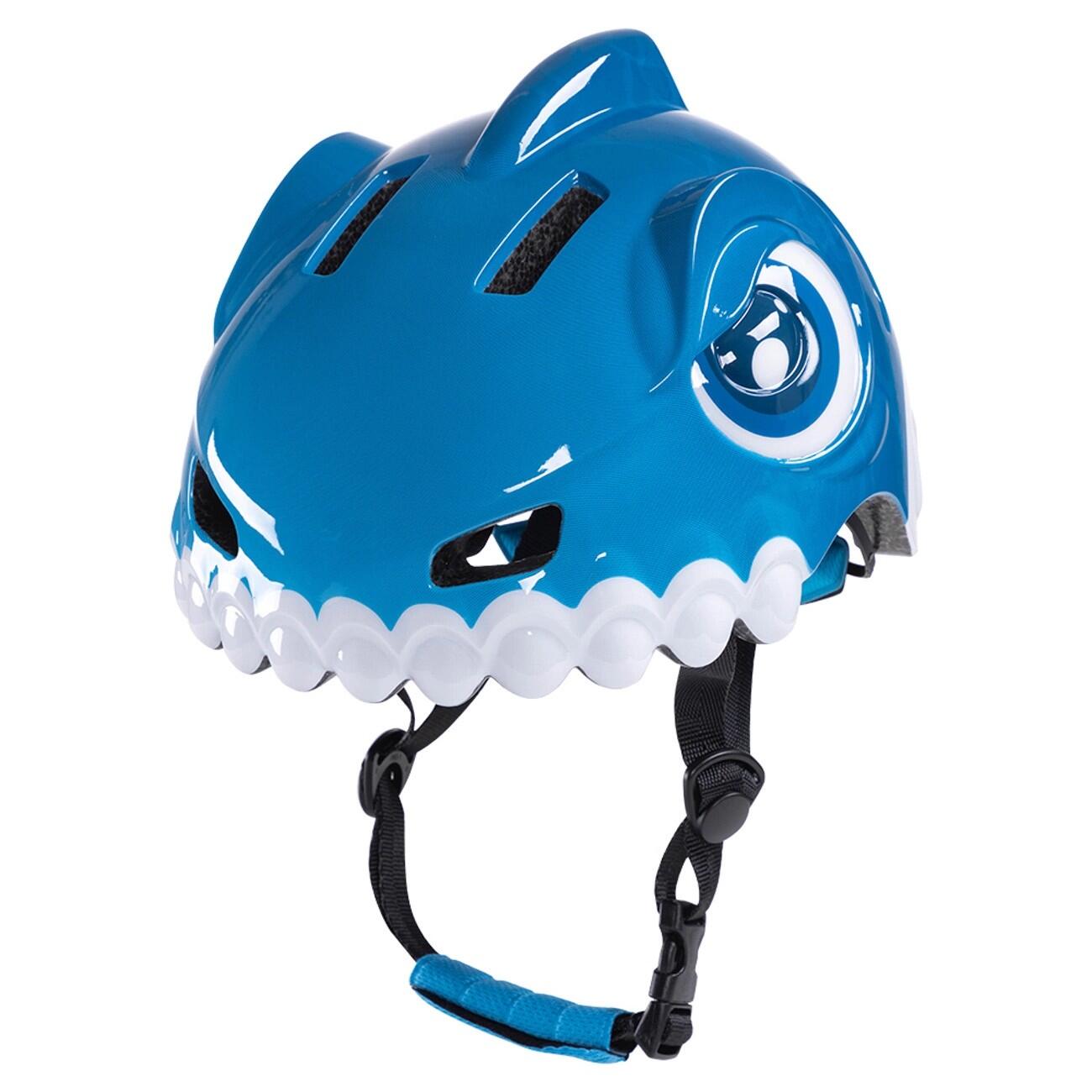 Kask rowerowy dziecięcy wozinsky motyw dinozaur s - niebieski