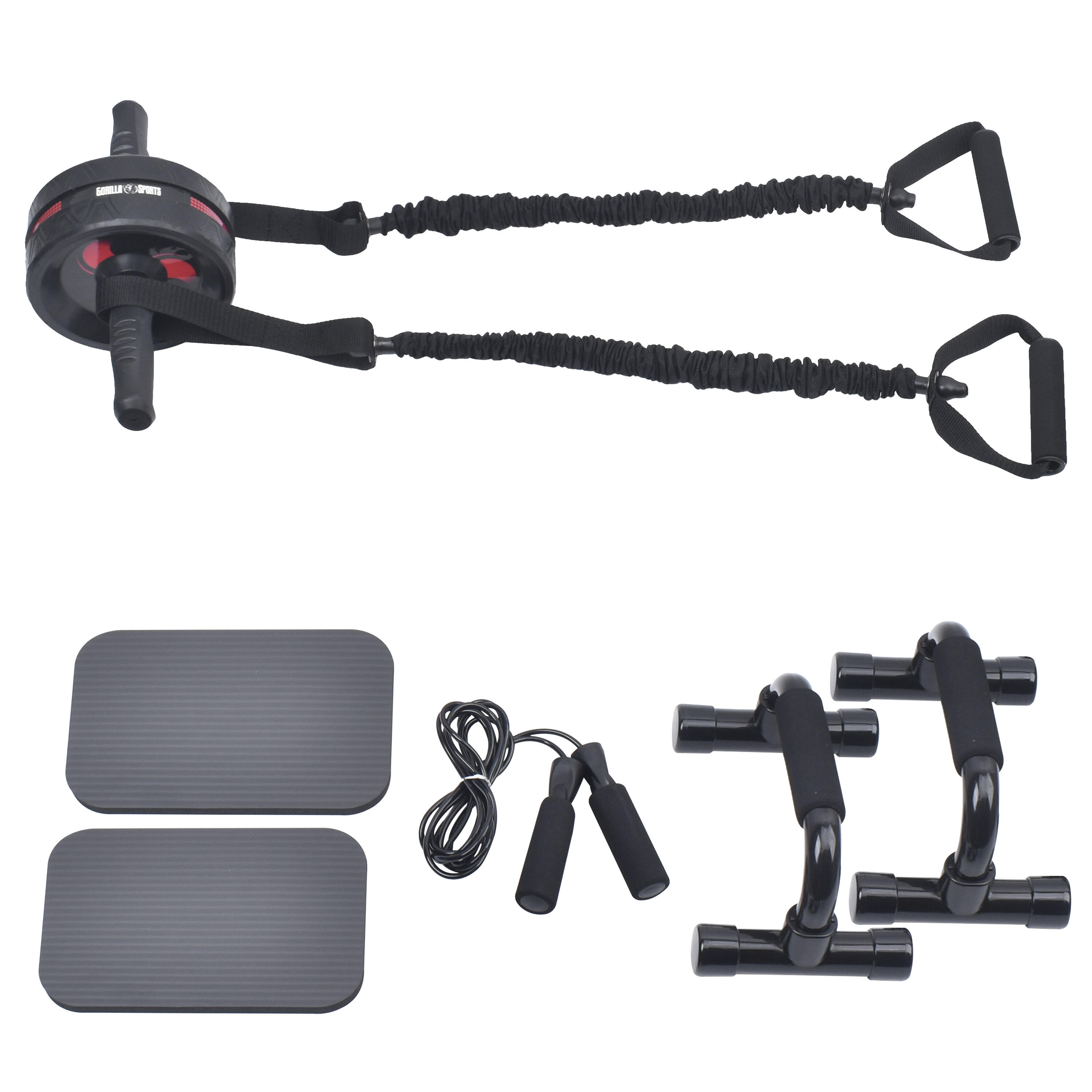 Zestaw do ćwiczeń mięśni brzucha AB-wheel Gorilla Sports